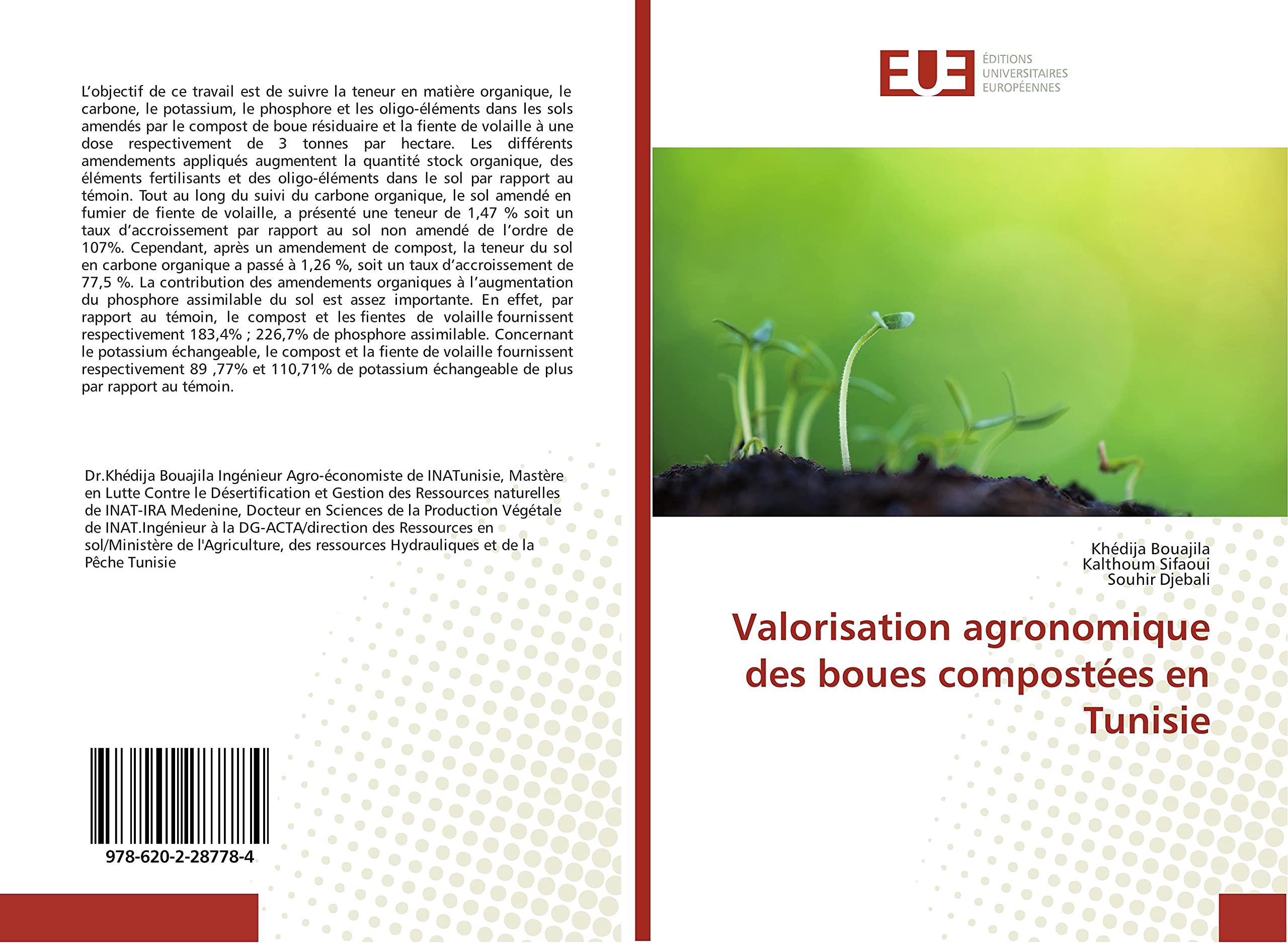 Valorisation agronomique des boues compostées en Tunisie book