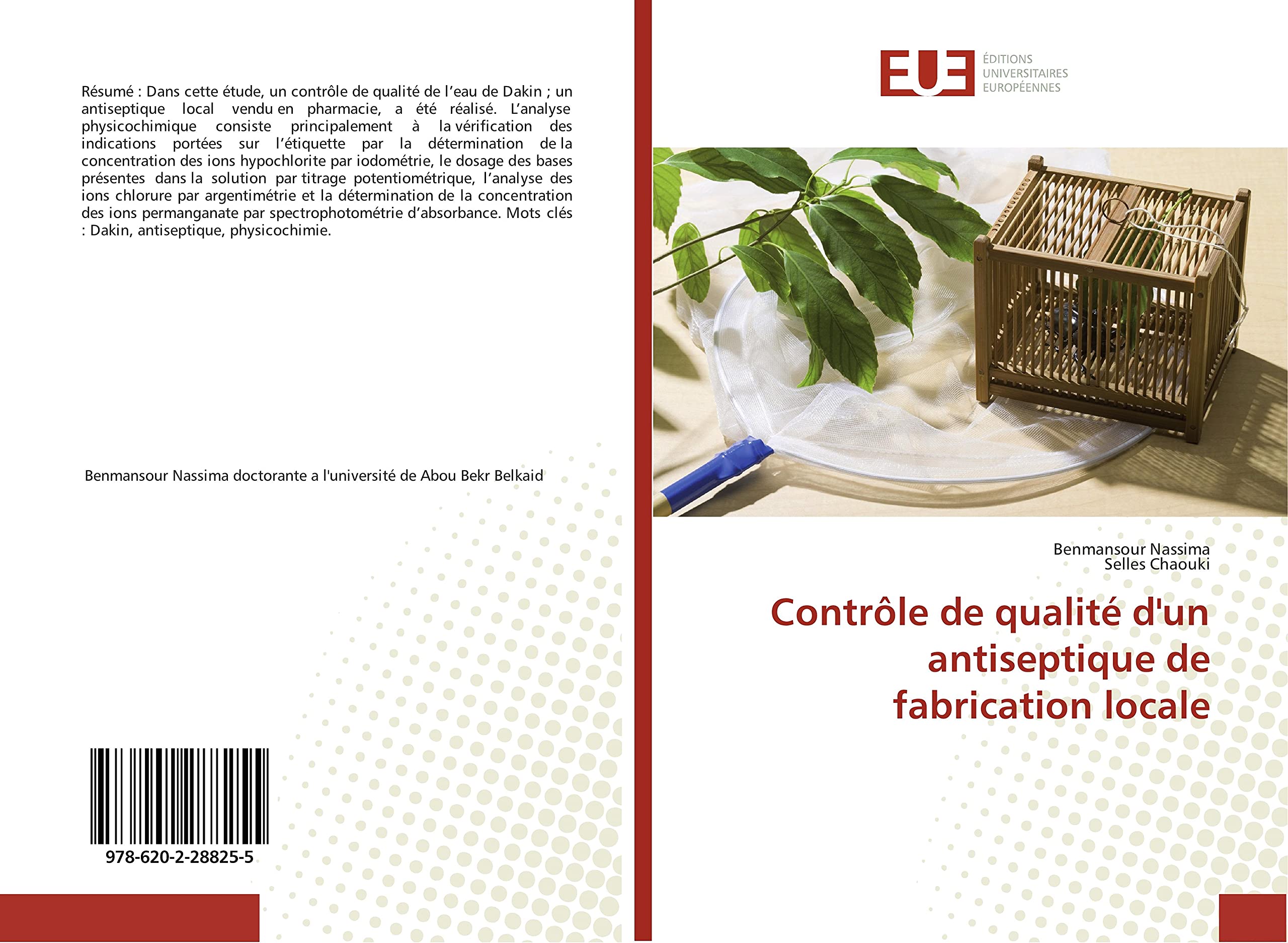 Contrôle de qualité d'un antiseptique de fabrication locale book