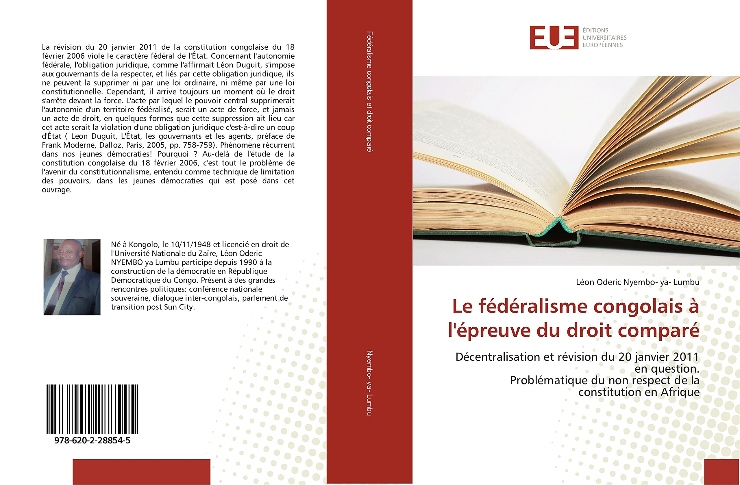Le fédéralisme congolais à l'épreuve du droit comparé: Décentralisation et révision du 20 janvier 2011 en question. Problématique du non respect de la constitution en Afrique book