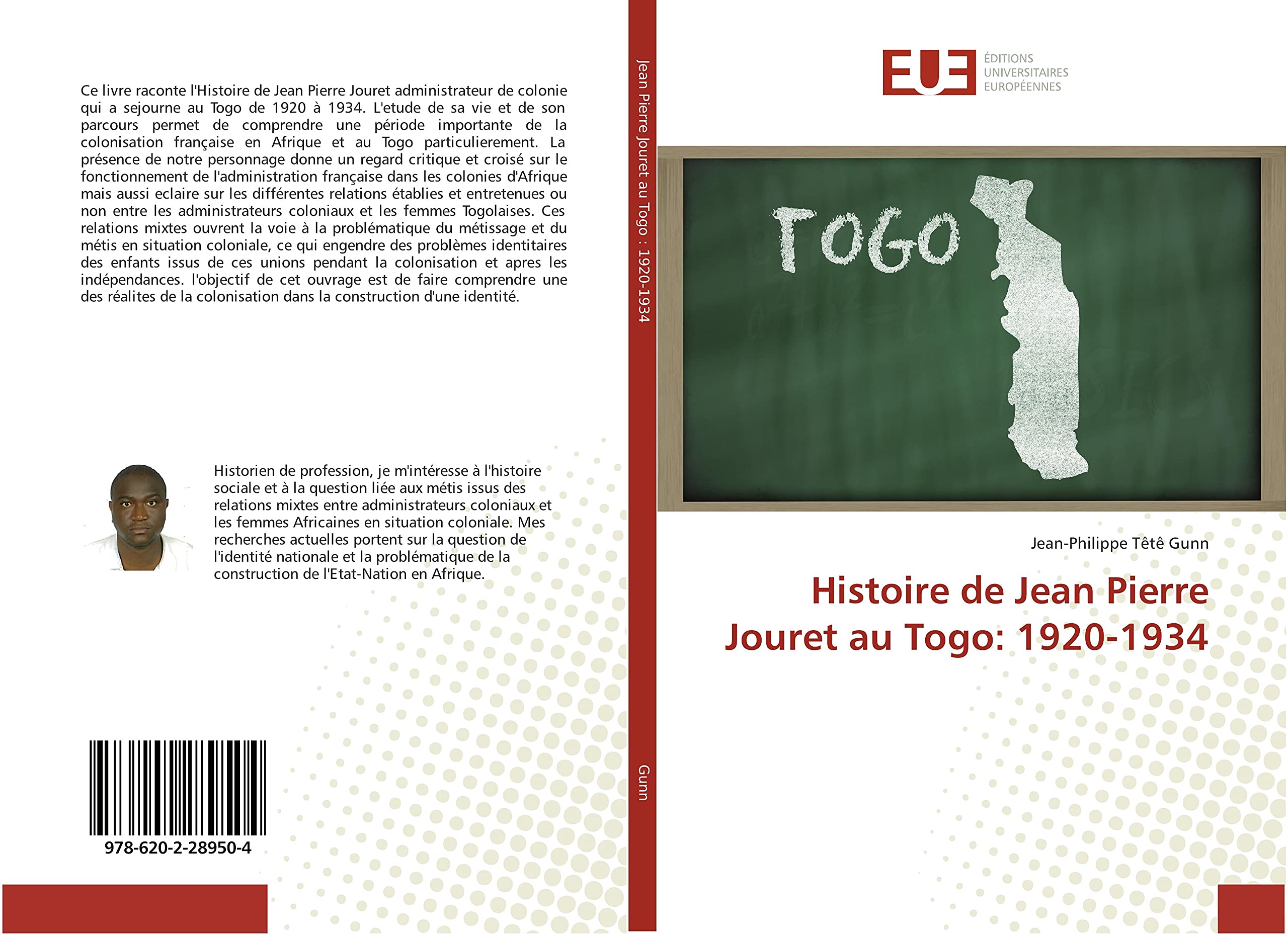 Histoire de Jean Pierre Jouret au Togo: 1920-1934 book