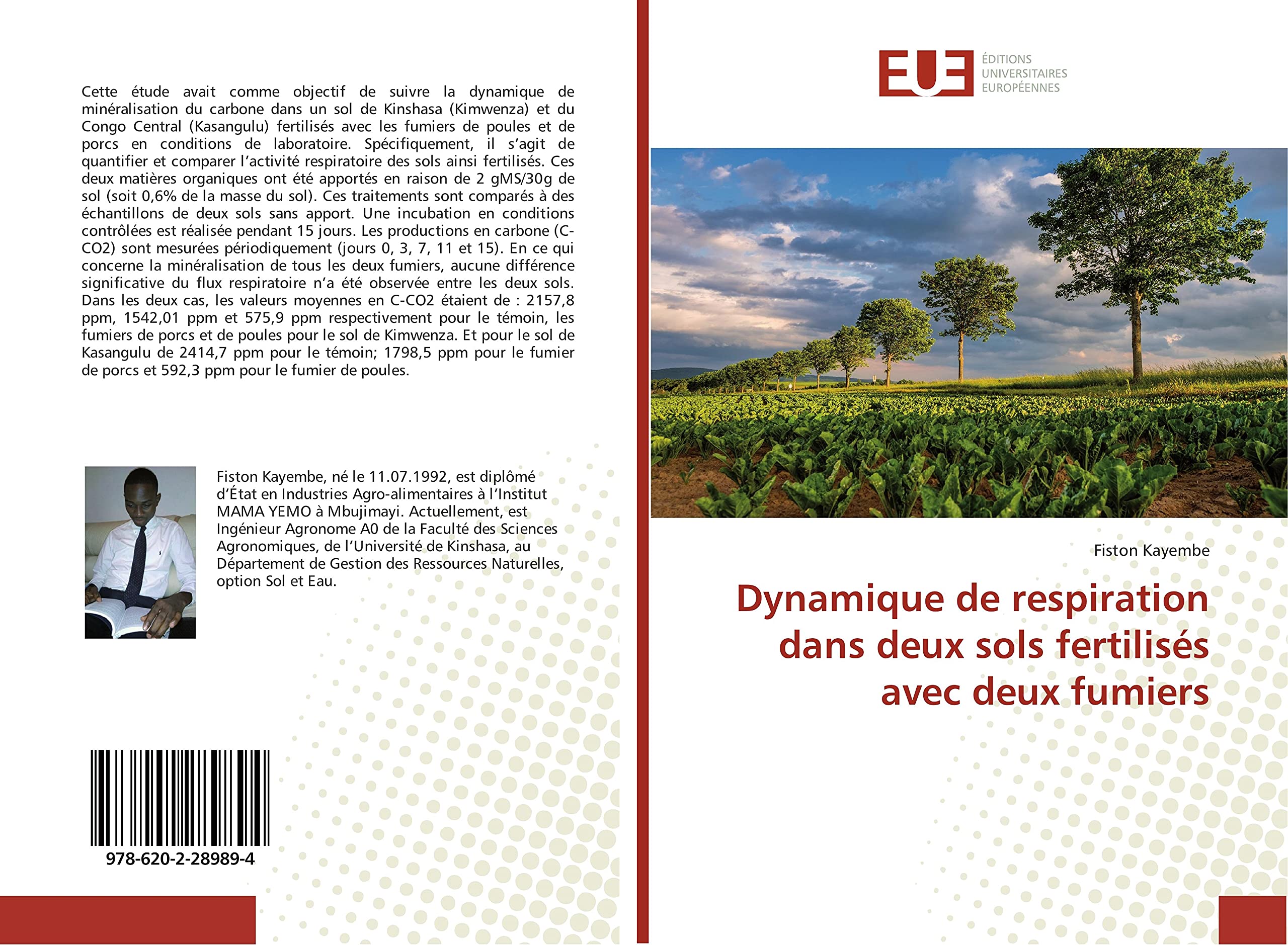 Dynamique de respiration dans deux sols fertilisés avec deux fumiers book
