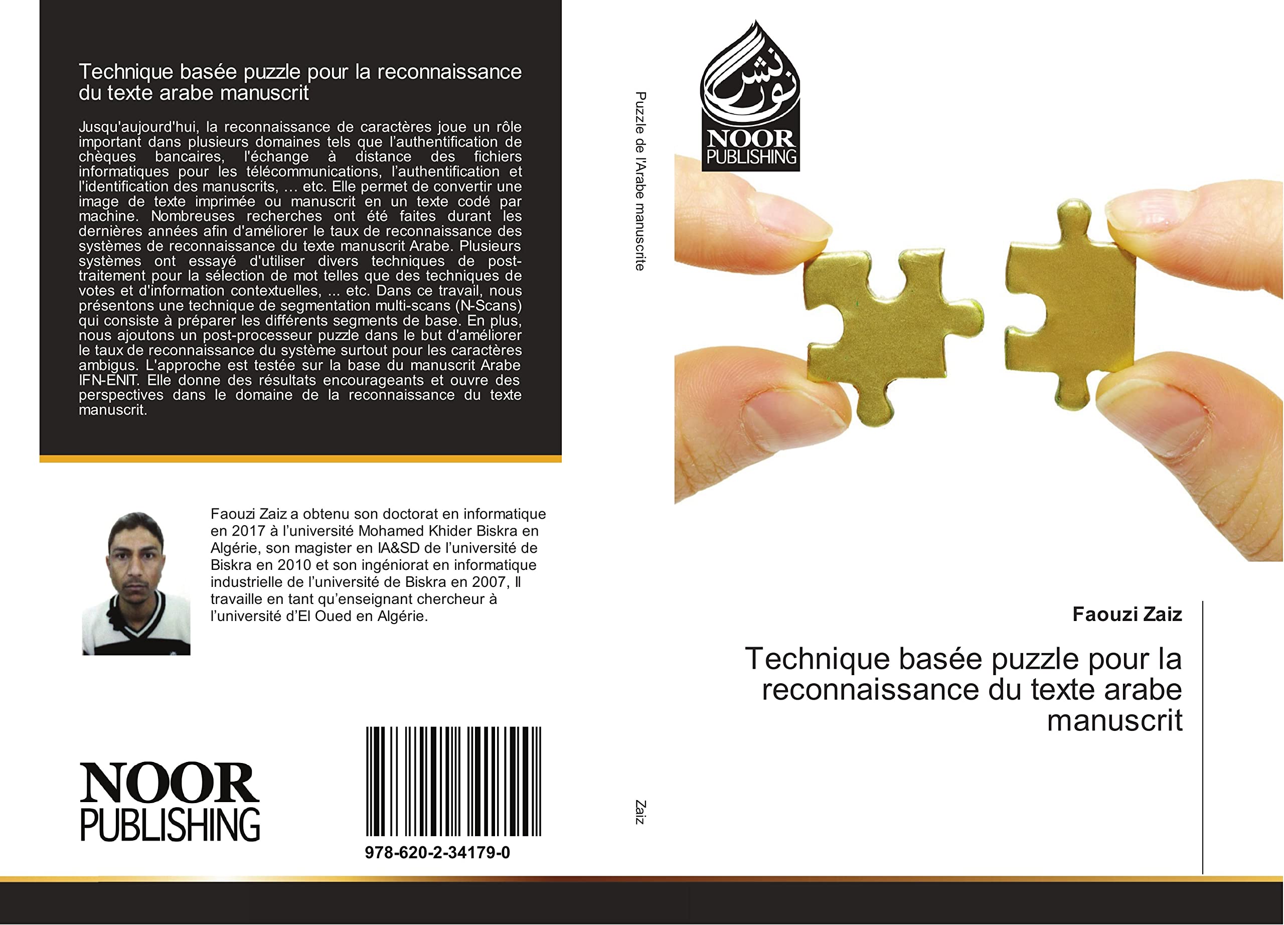 Technique basée puzzle pour la reconnaissance du texte arabe manuscrit book