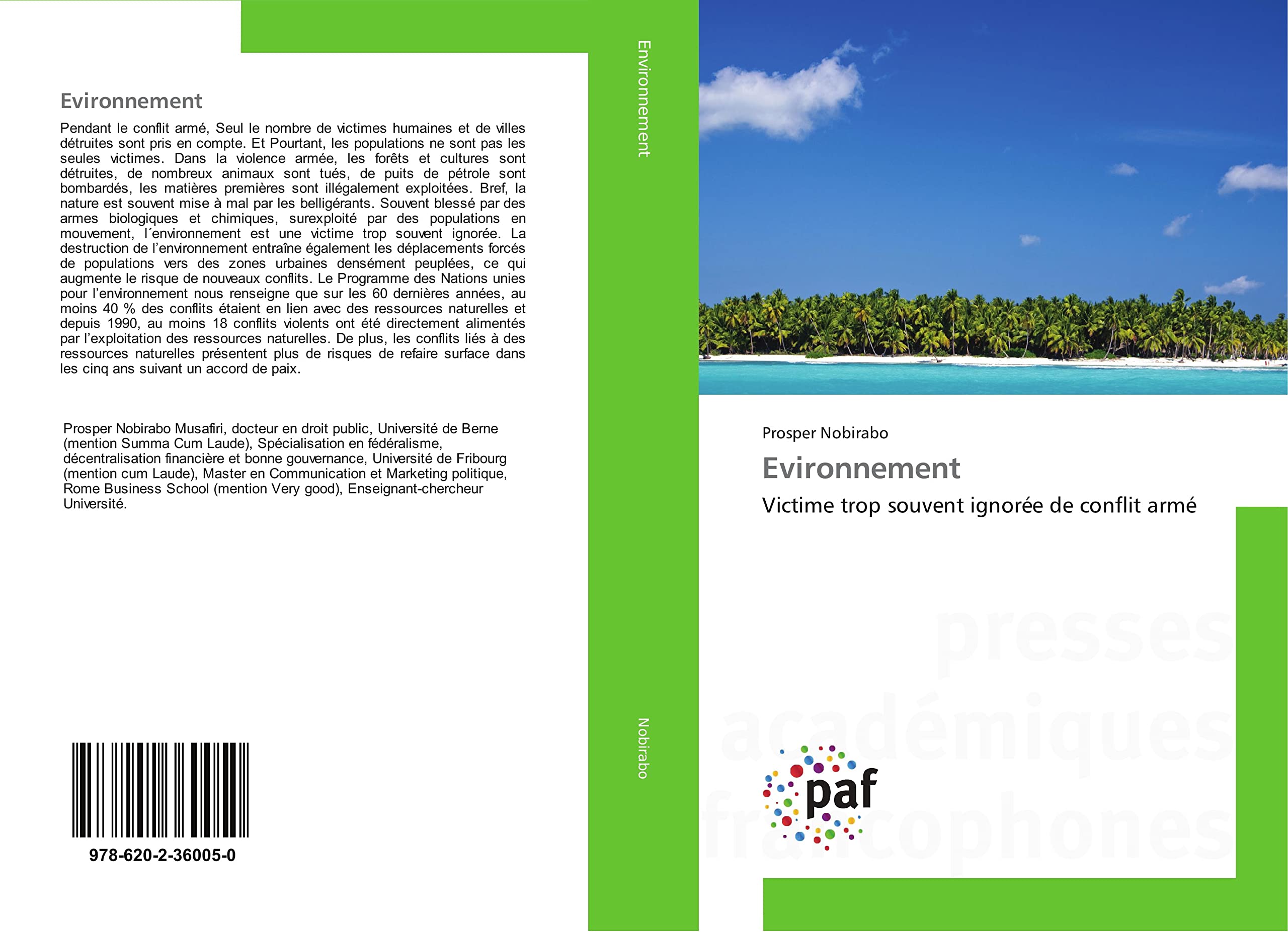 Evironnement: Victime trop souvent ignorée de conflit armé book