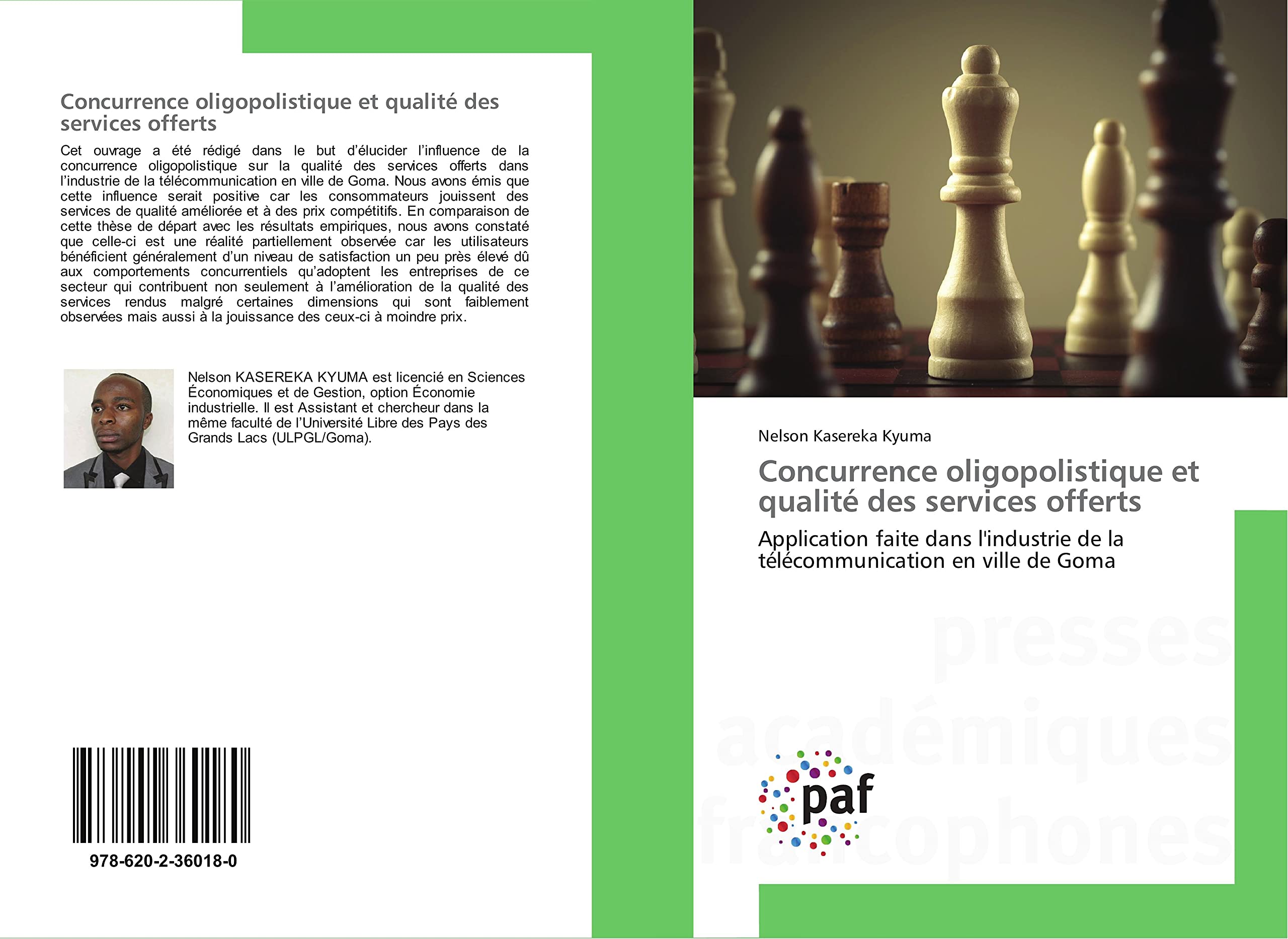 Concurrence oligopolistique et qualité des services offerts: Application faite dans l'industrie de la télécommunication en ville de Goma book