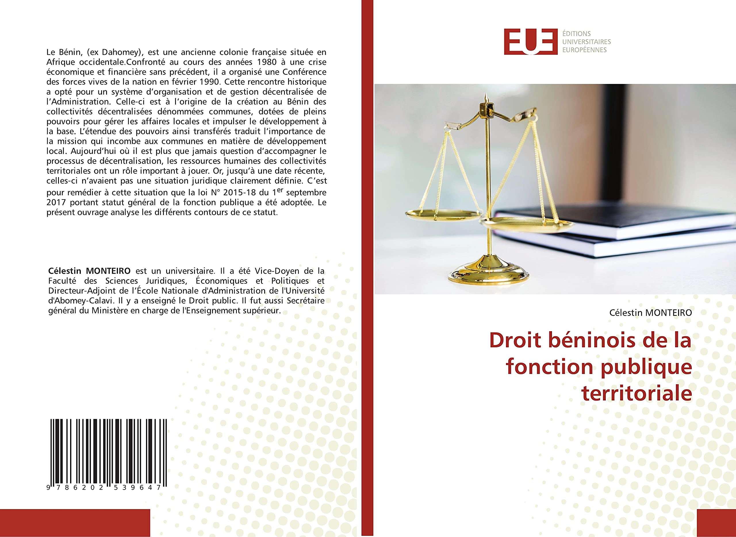 Droit béninois de la fonction publique territoriale book