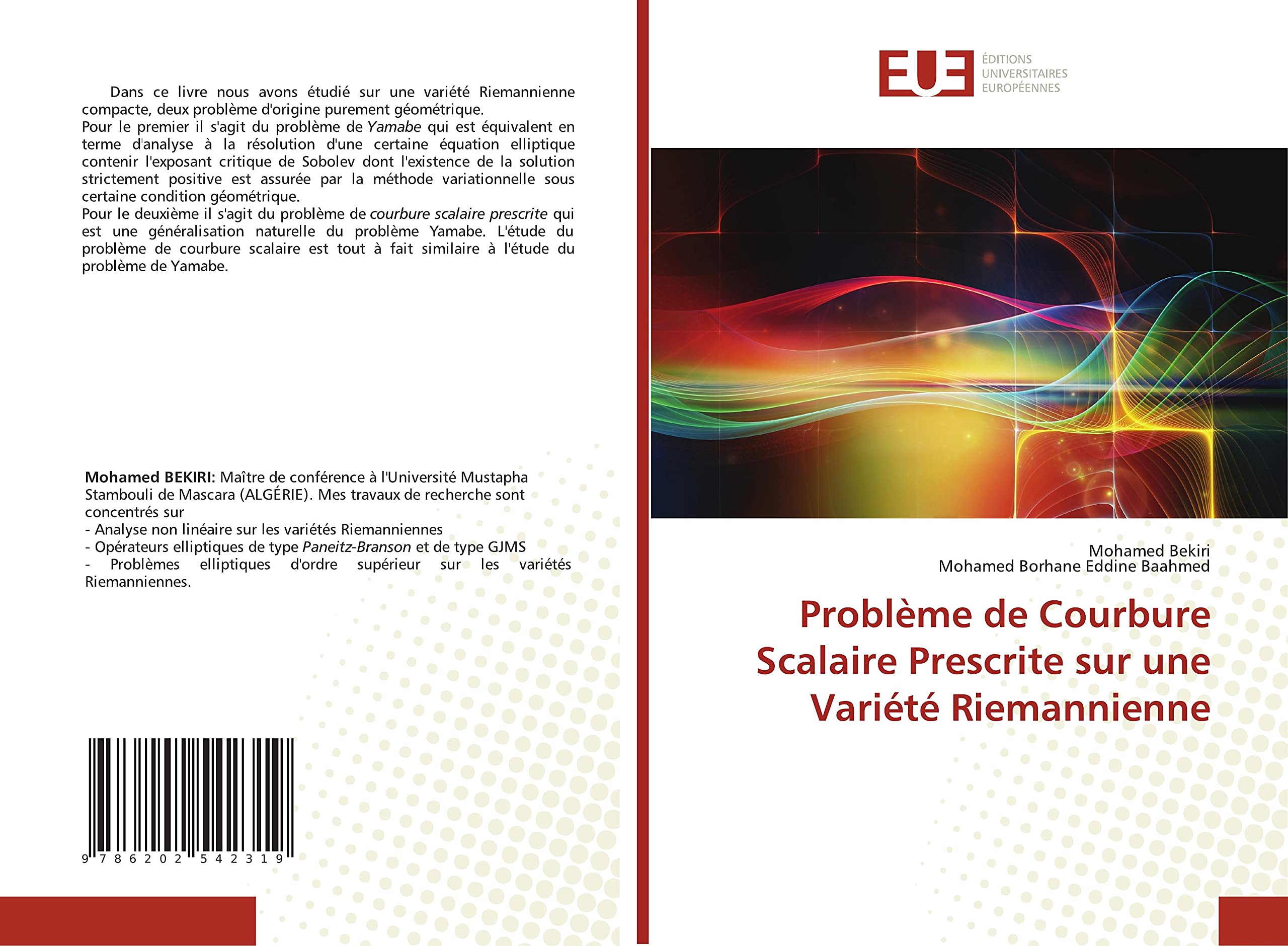 Problème de Courbure Scalaire Prescrite sur une Variété Riemannienne book