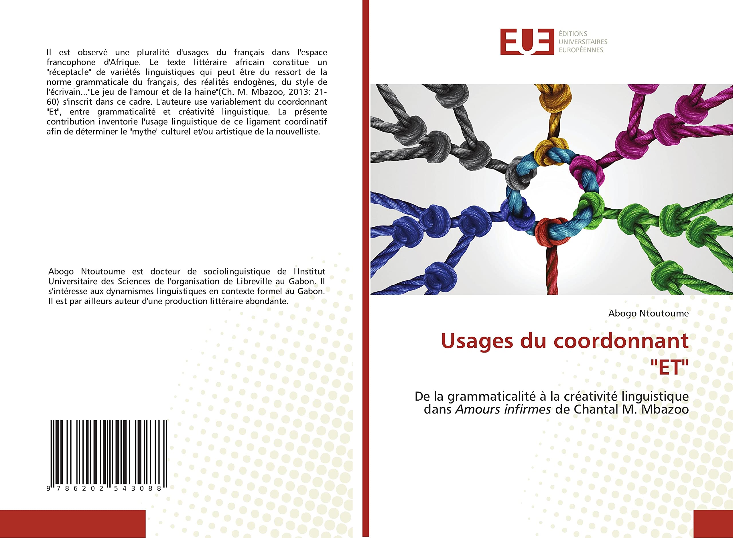 Usages du coordonnant "ET": De la grammaticalité à la créativité linguistique dans Amours infirmes de Chantal M. Mbazoo book