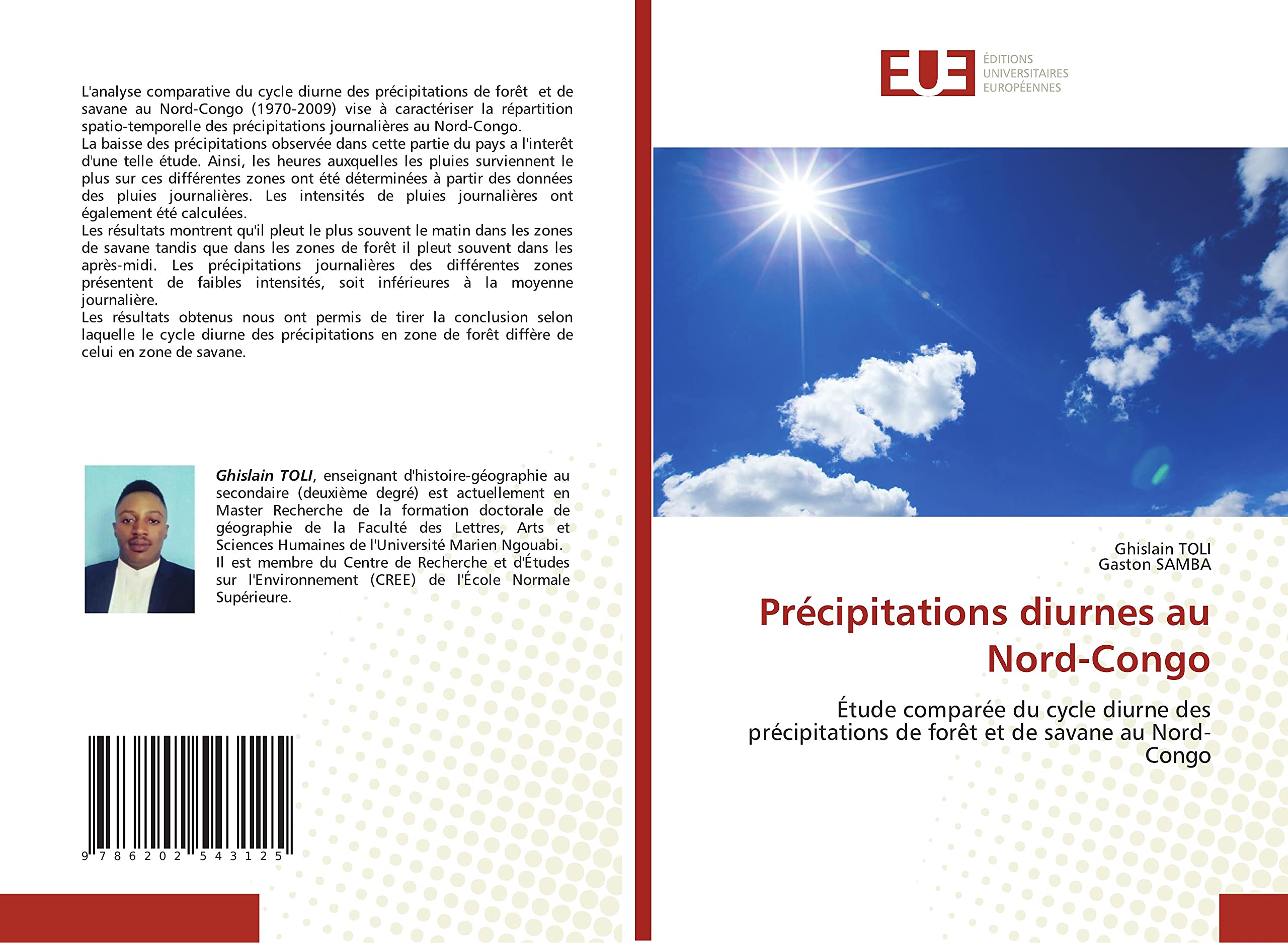 Précipitations diurnes au Nord-Congo: Étude comparée du cycle diurne des précipitations de forêt et de savane au Nord-Congo book