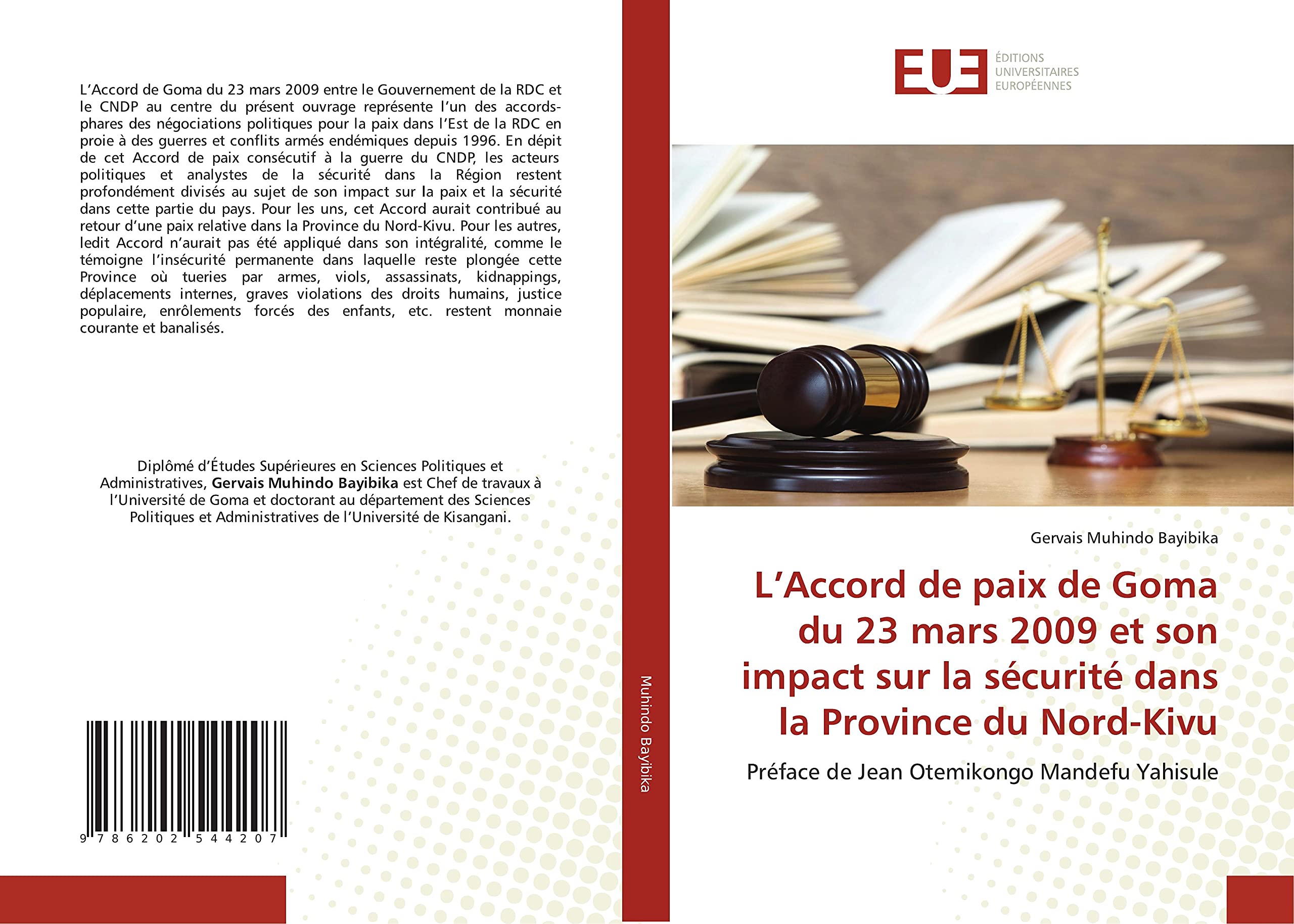 L'Accord de paix de Goma du 23 mars 2009 et son impact sur la sécurité dans la Province du Nord-Kivu book