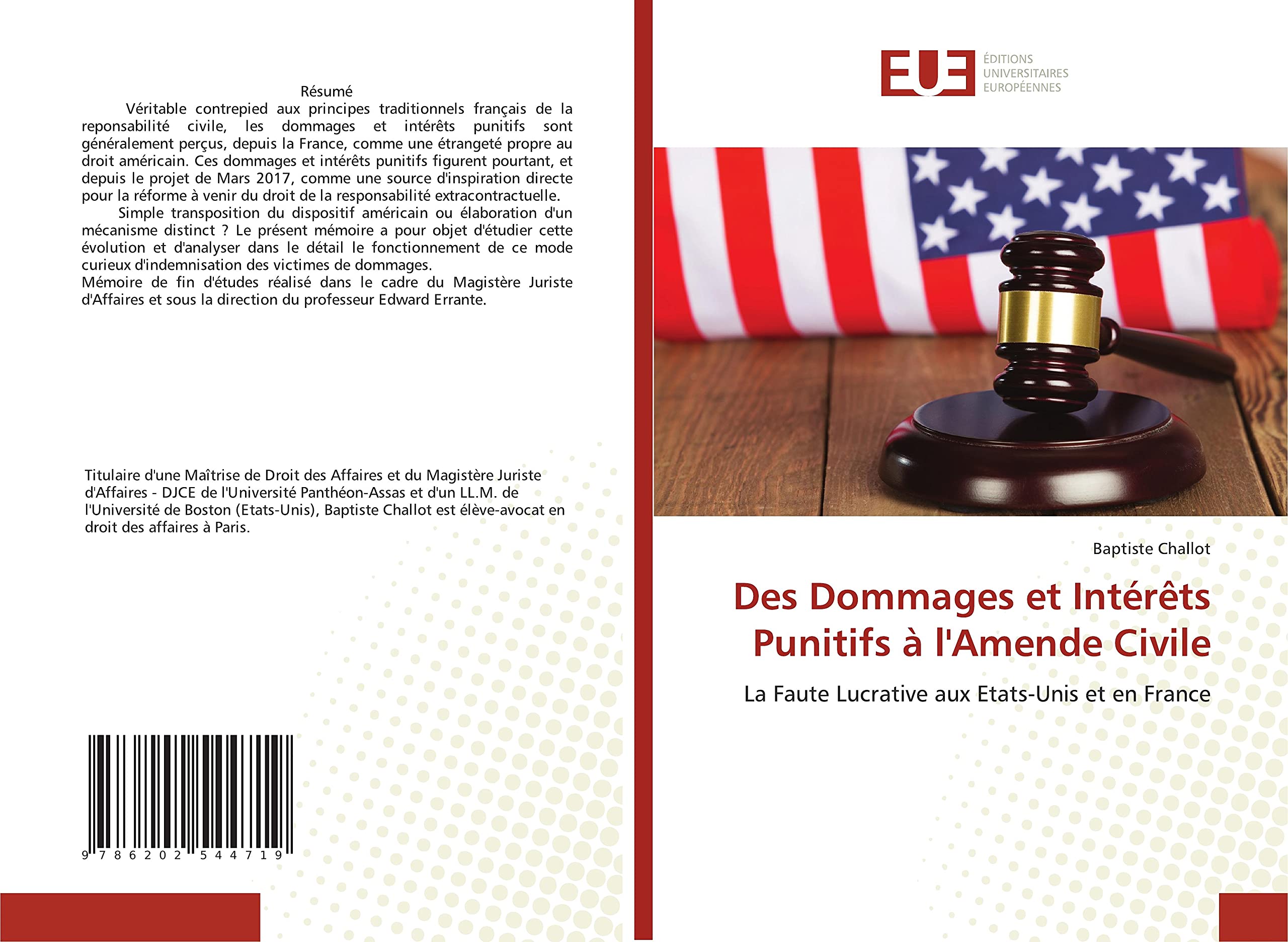Des Dommages et Intérêts Punitifs à l'Amende Civile book