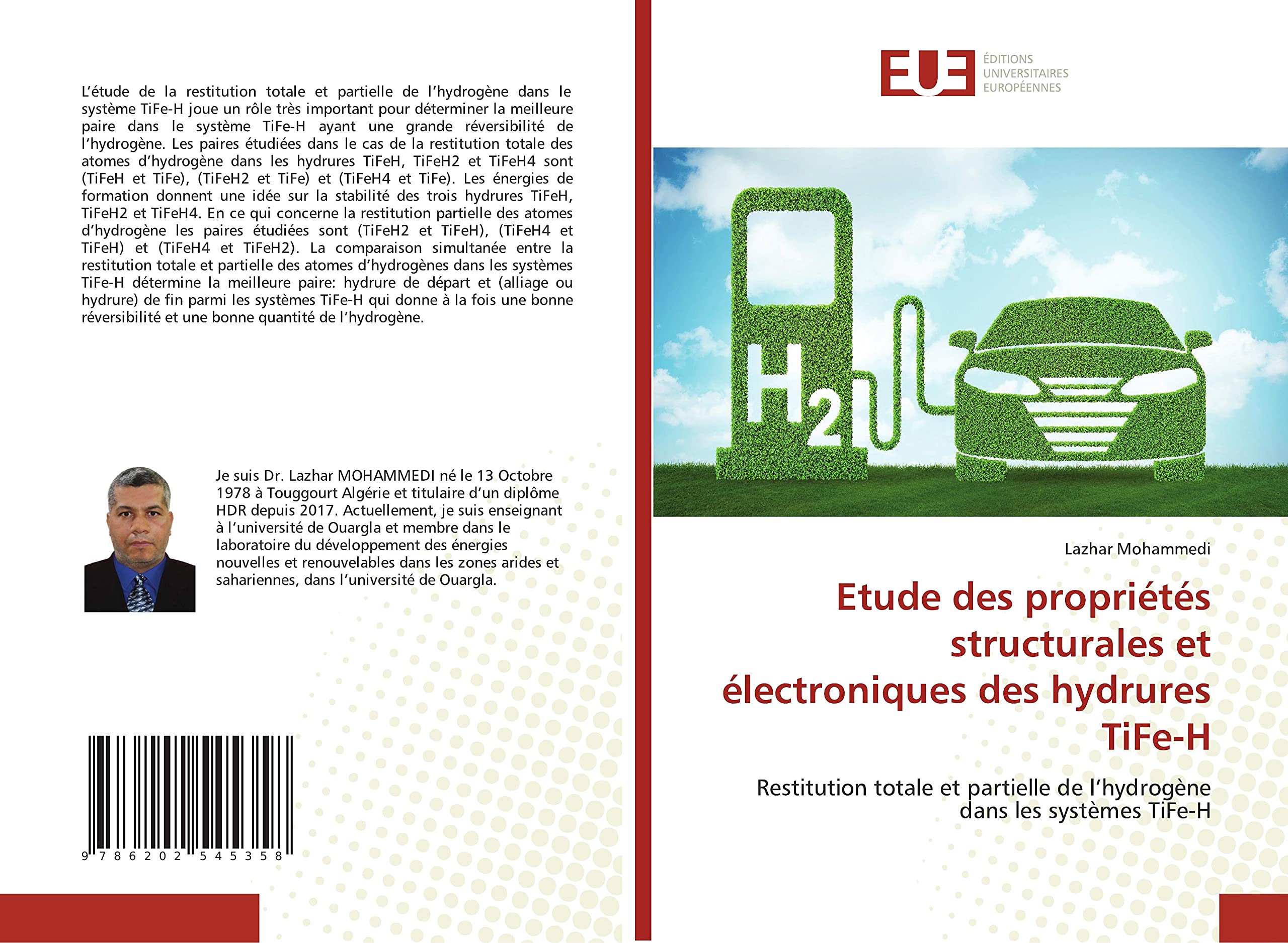 Etude des propriétés structurales et électroniques des hydrures TiFe-H book