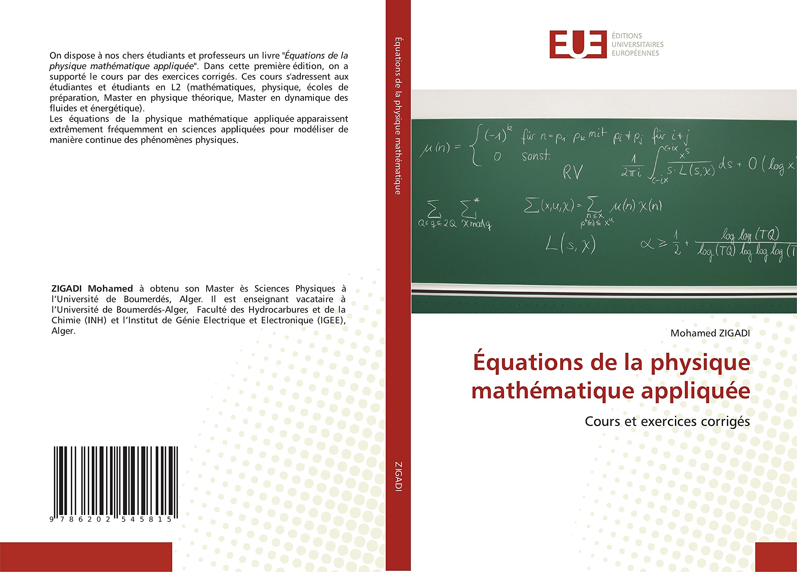 Équations de la physique mathématique appliquée: Cours et exercices corrigés book