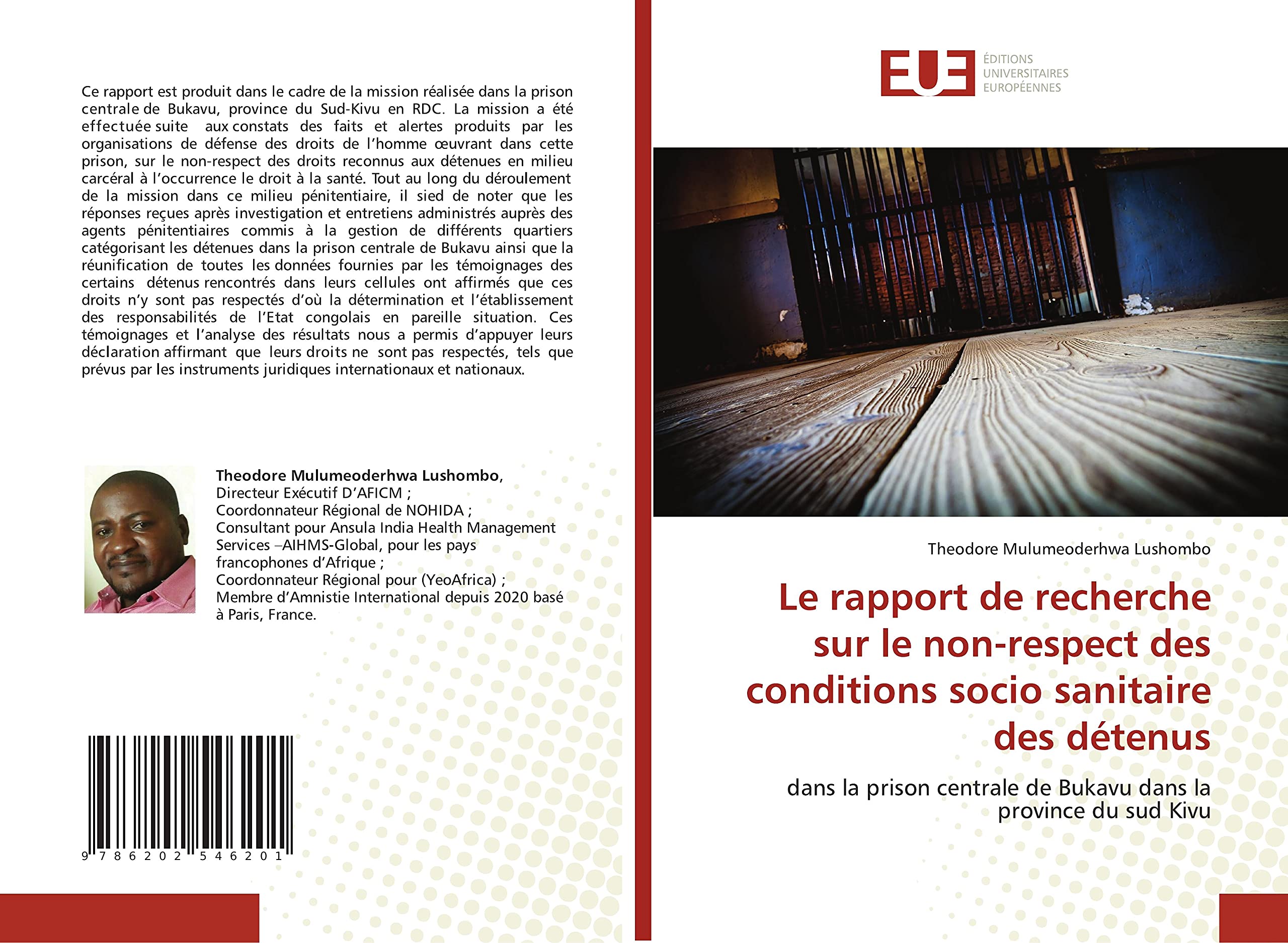 Le rapport de recherche sur le non-respect des conditions socio sanitaire des détenus: dans la prison centrale de Bukavu dans la province du sud Kivu book