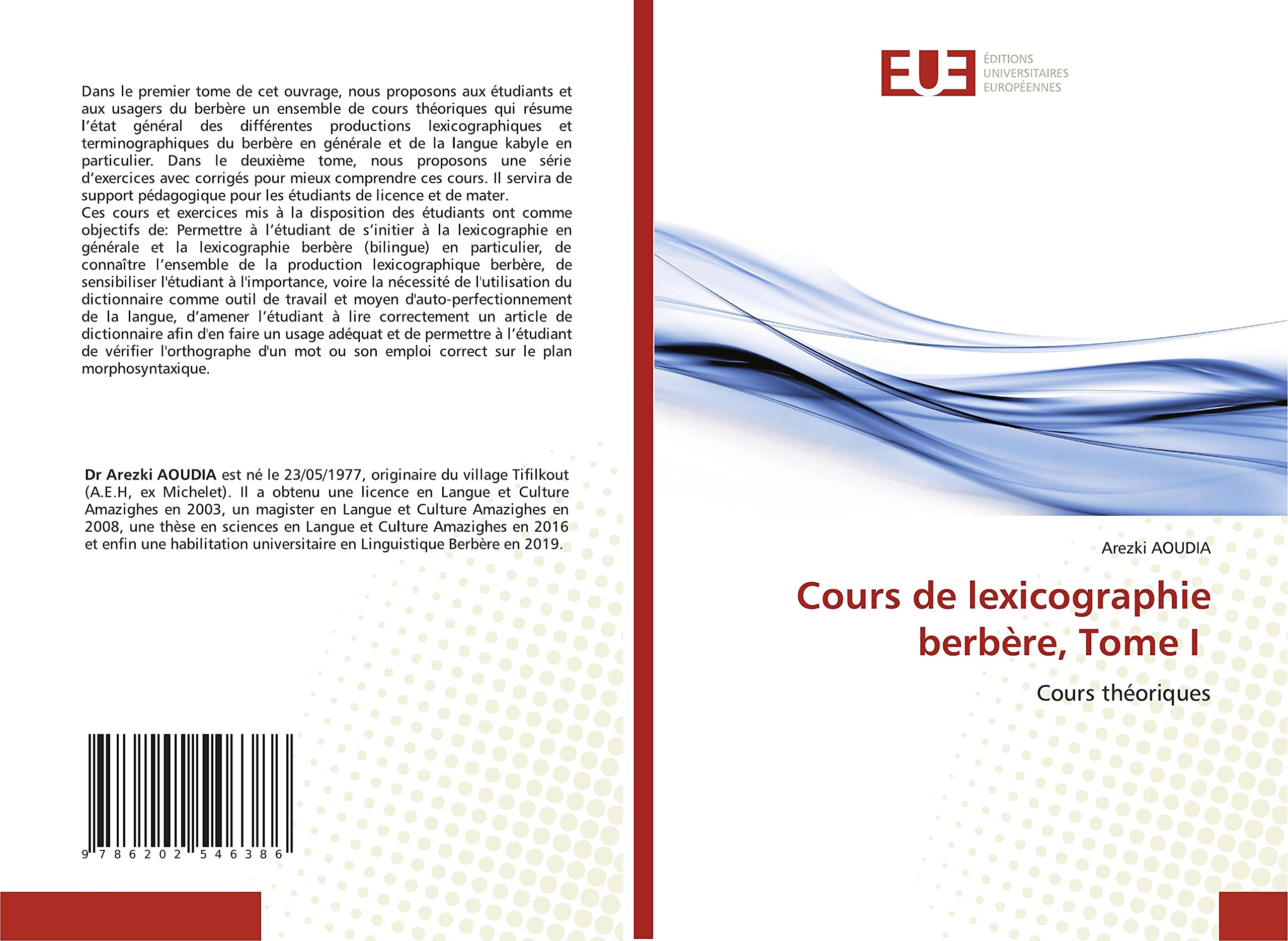 Cours de lexicographie berbère, Tome I: Cours théoriques book