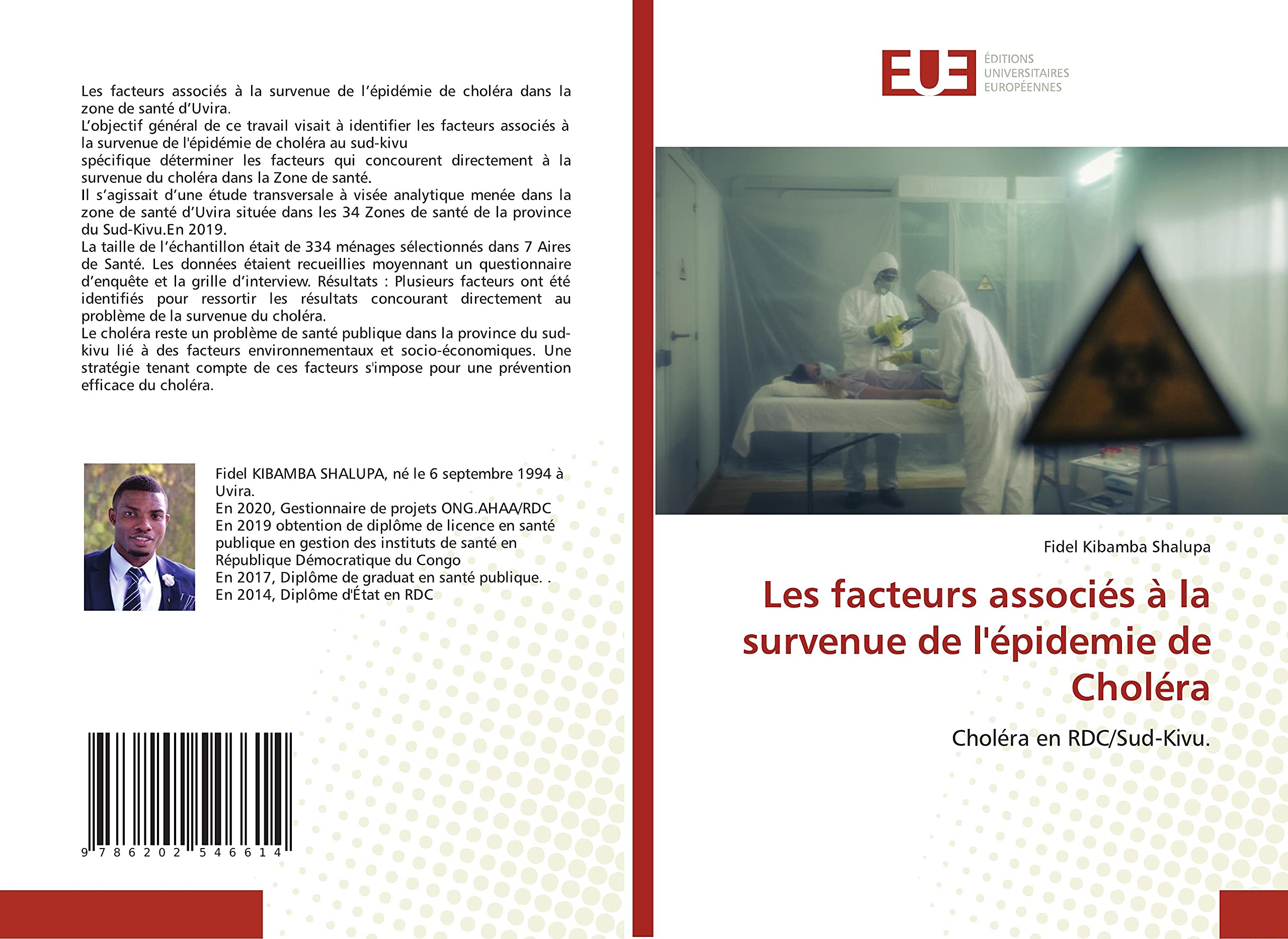Les facteurs associés à la survenue de l'épidemie de Choléra: Choléra en RDC/Sud-Kivu. book