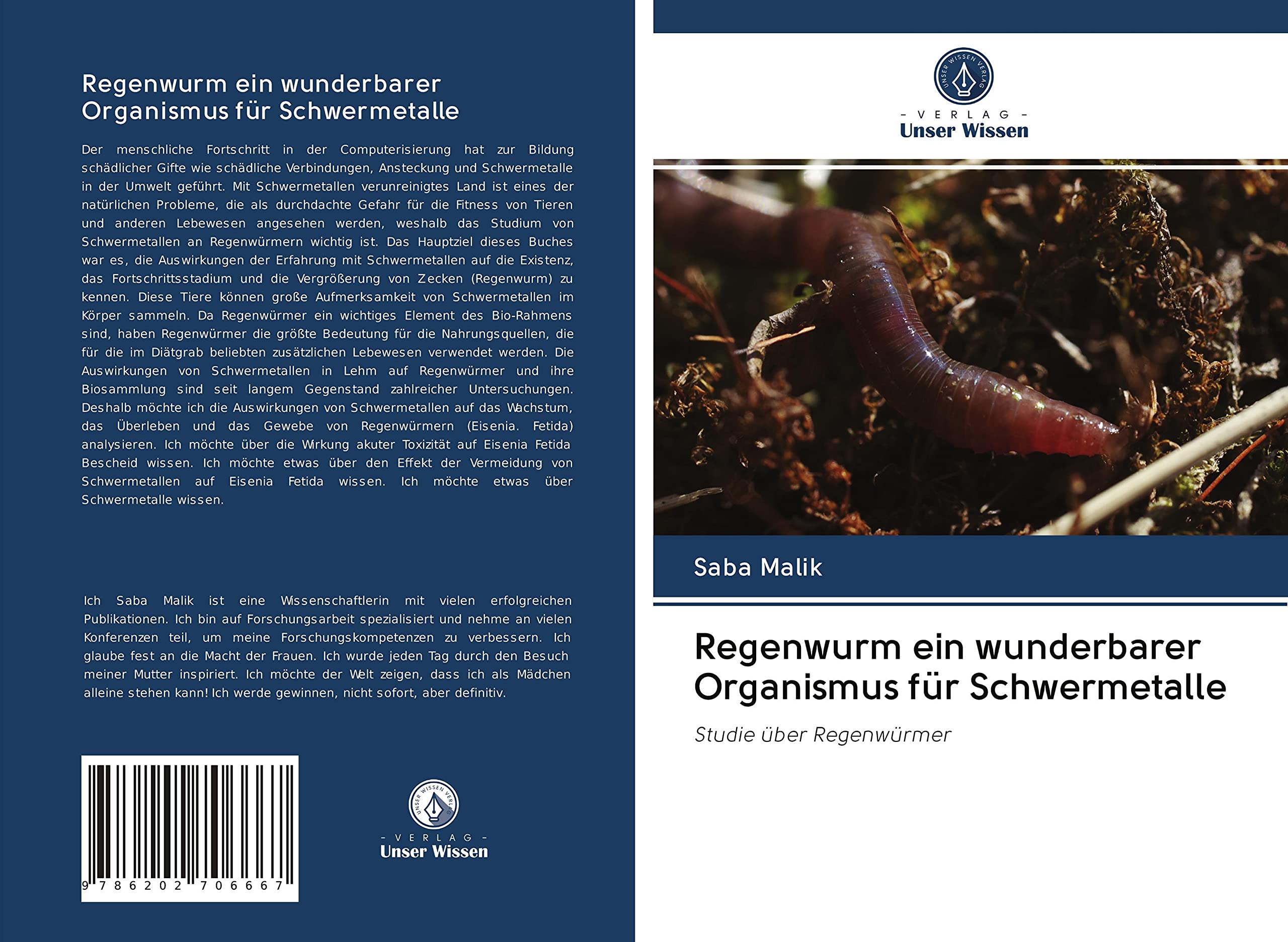Regenwurm ein wunderbarer Organismus für Schwermetalle: Studie über Regenwürmer Natural Sciences