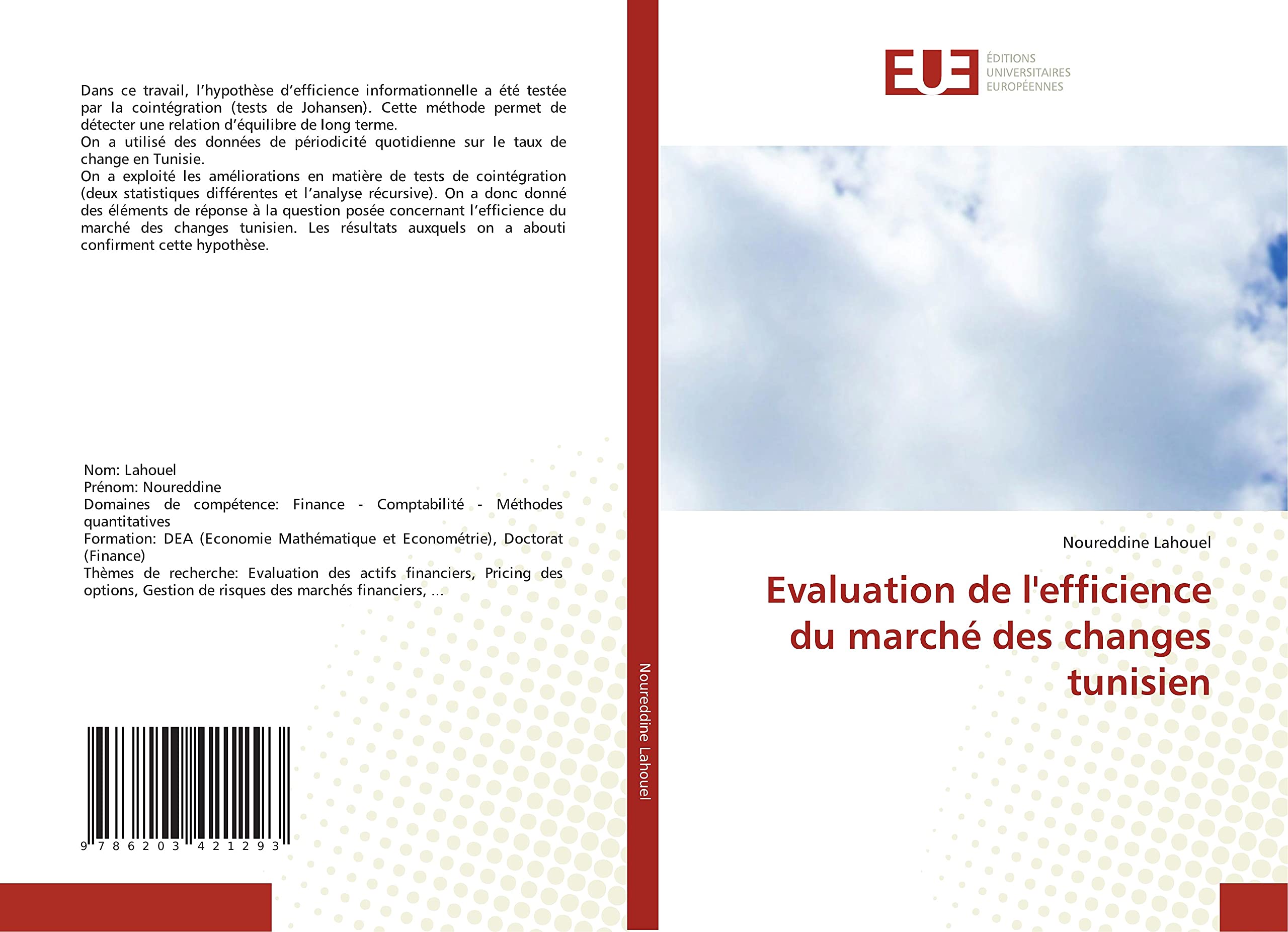 Evaluation de l'efficience du marché des changes tunisien book