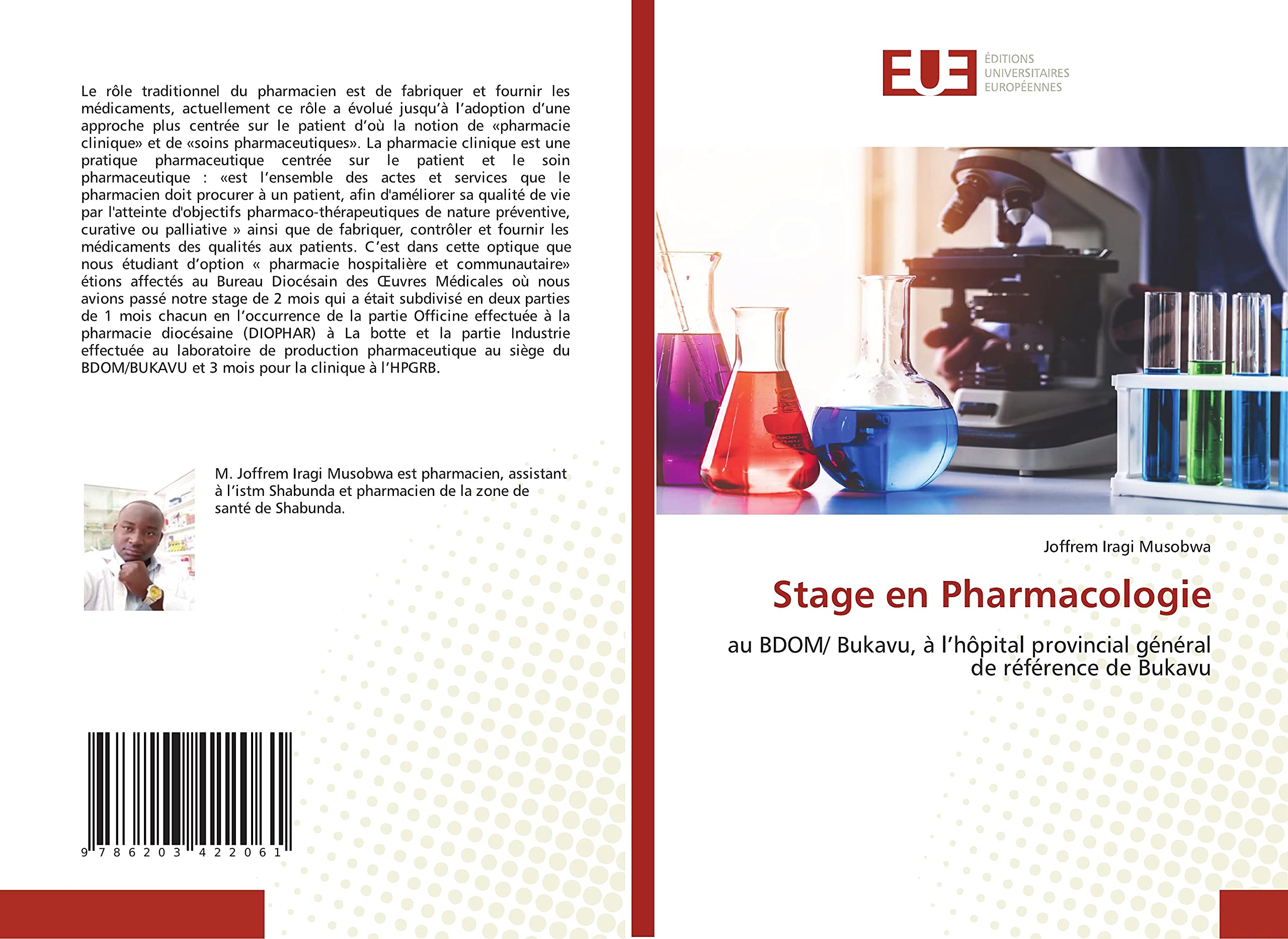Stage en Pharmacologie: au BDOM/ Bukavu, à l’hôpital provincial général de référence de Bukavu book