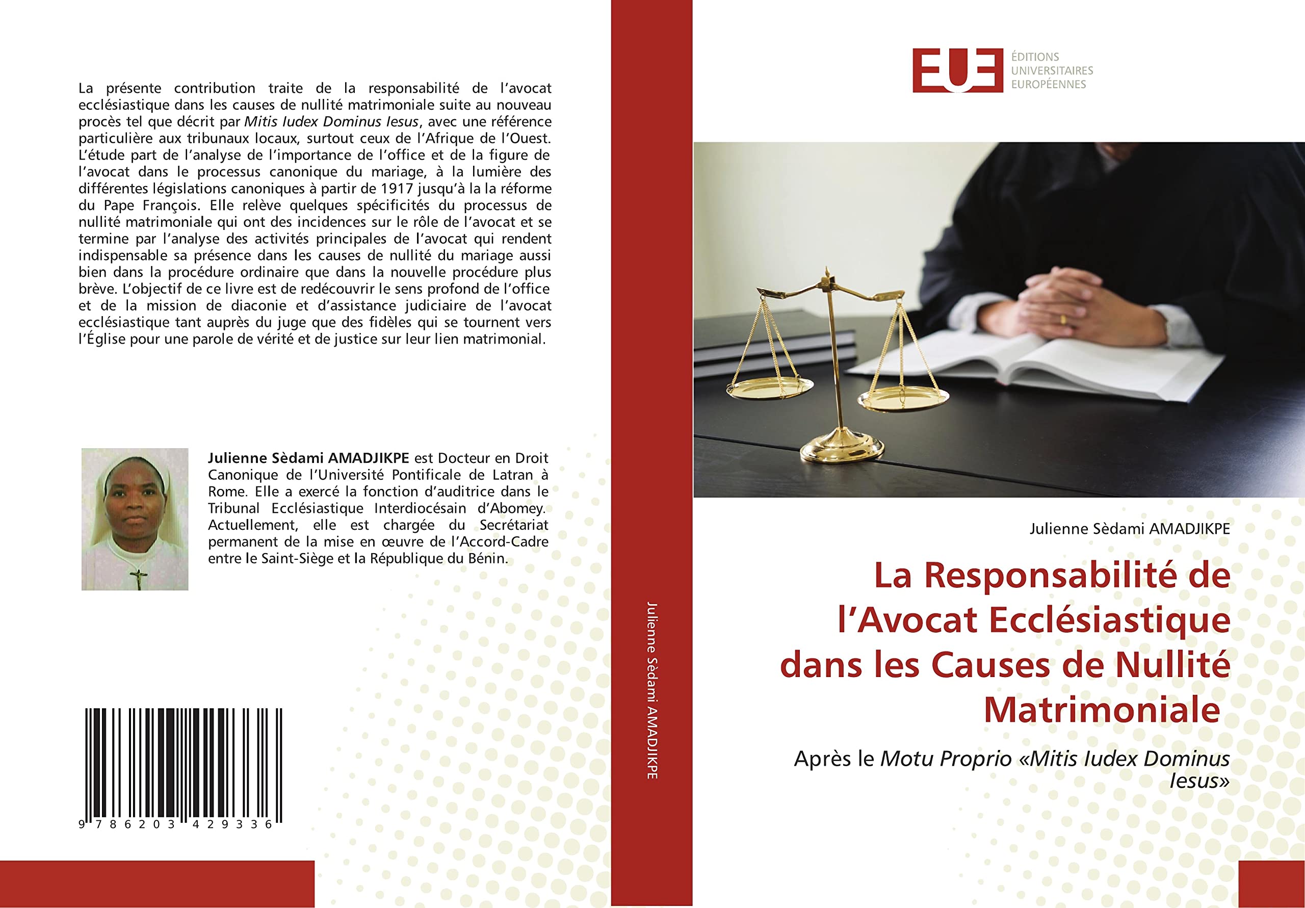 La Responsabilité de l’Avocat Ecclésiastique dans les Causes de Nullité Matrimoniale: Après le Motu Proprio «Mitis Iudex Dominus Iesus» book