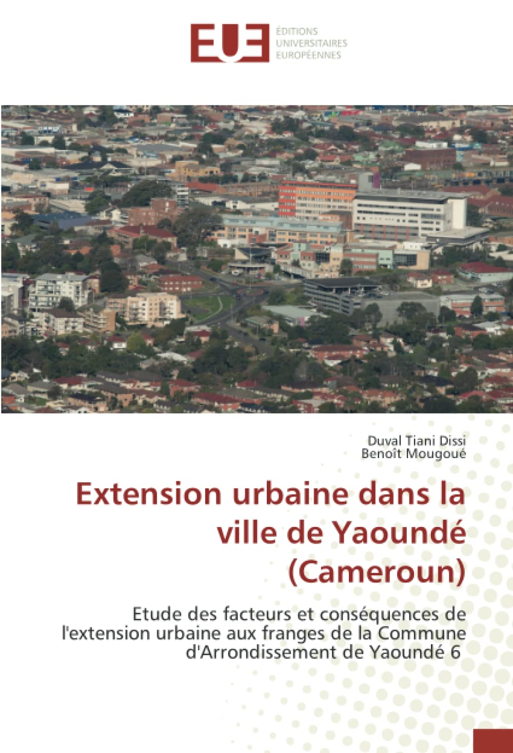 Extension urbaine dans la ville de Yaoundé (Cameroun): Etude des facteurs et conséquences de l'extension urbaine aux franges de la Commune d'Arrondissement de Yaoundé 6 book