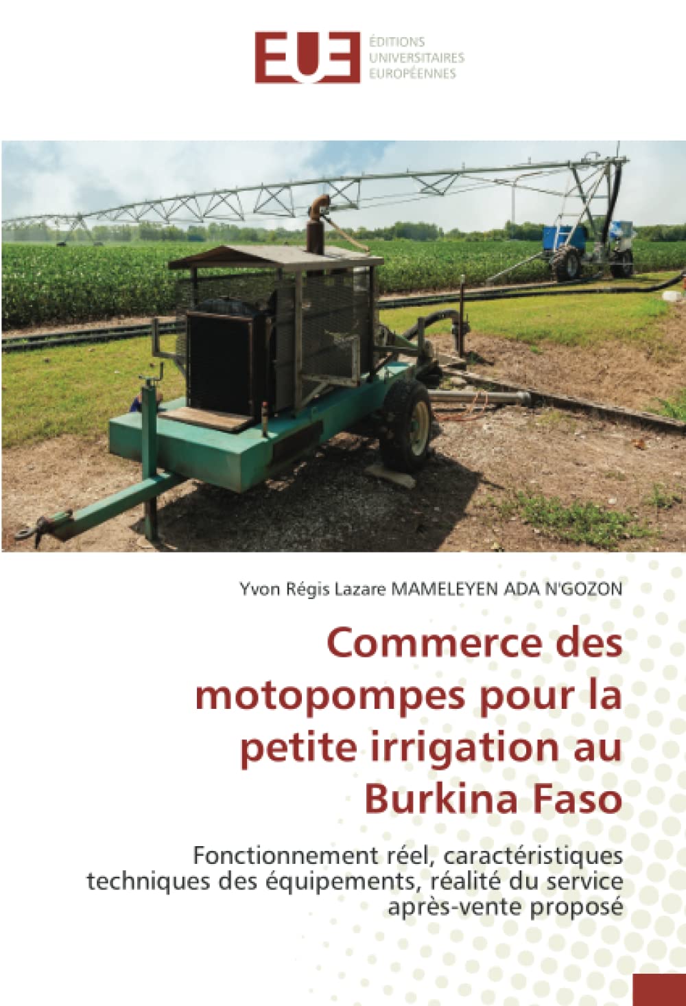 Commerce des motopompes pour la petite irrigation au Burkina Faso: Fonctionnement réel, caractéristiques techniques des équipements, réalité du service après-vente proposé book