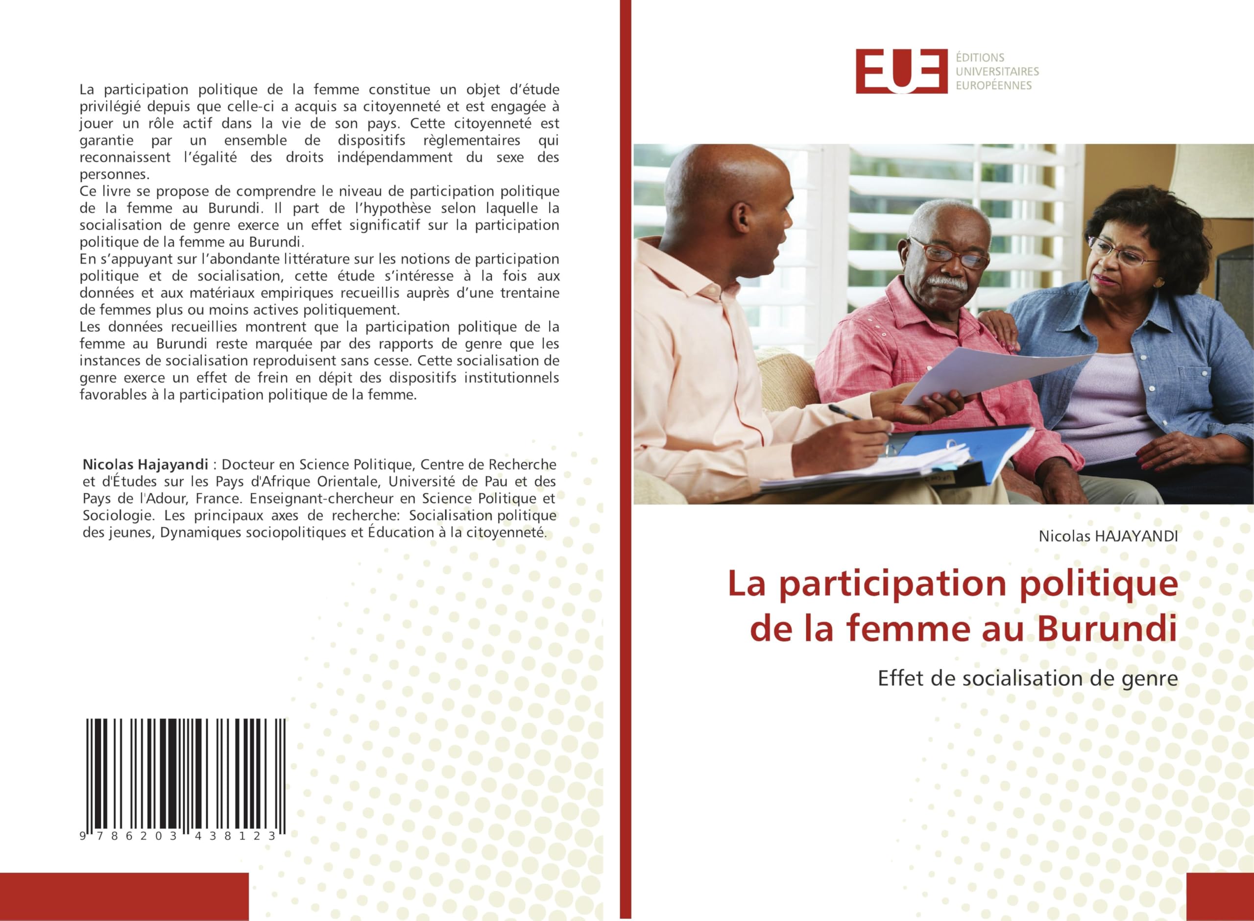 La participation politique de la femme au Burundi: Effet de socialisation de genre book