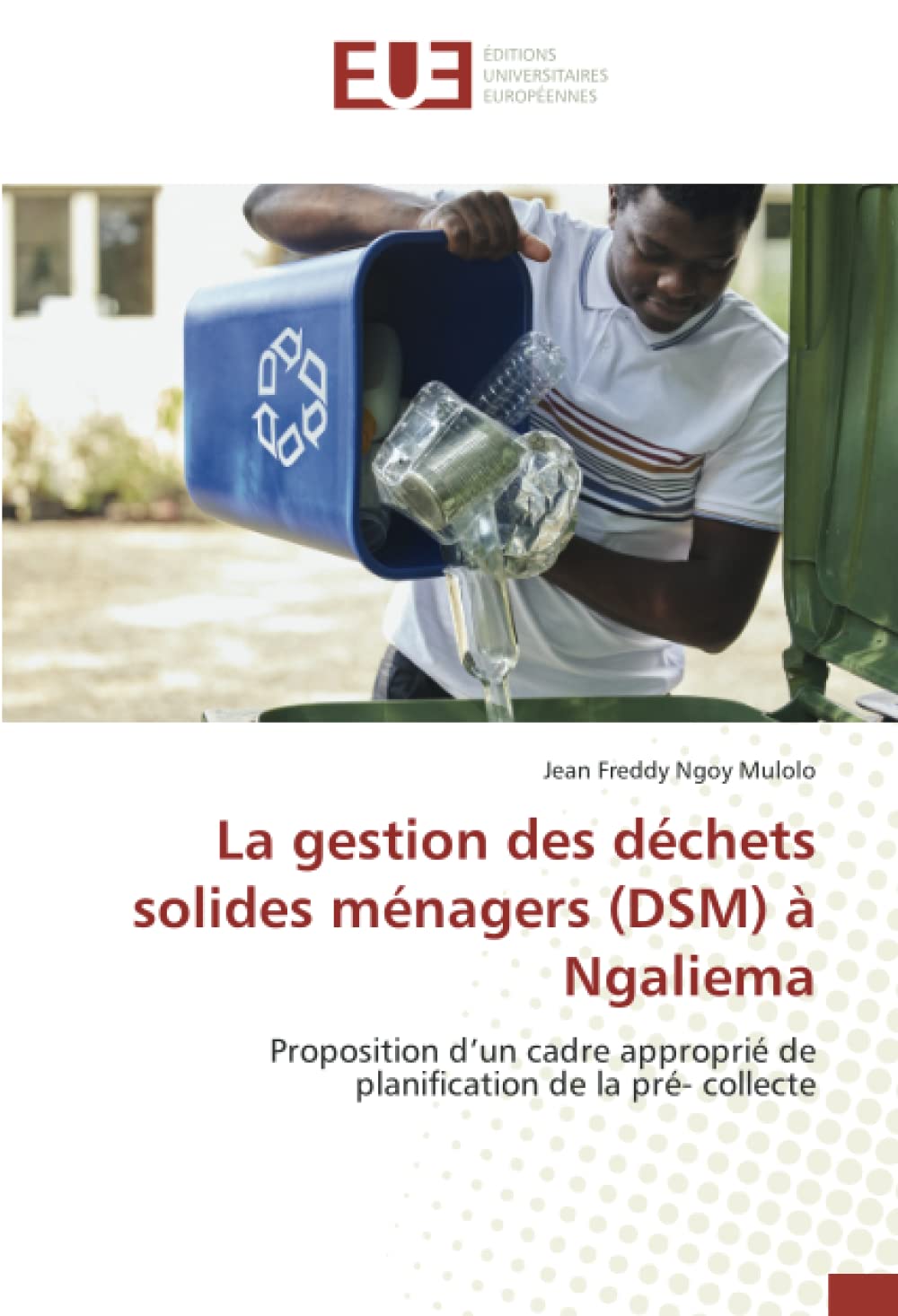 La gestion des déchets solides ménagers (DSM) à Ngaliema: Proposition d’un cadre approprié de planification de la pré- collecte book