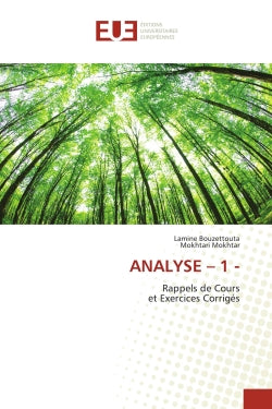 ANALYSE : 1 : Rappels de Cours et Exercices Corrigés book