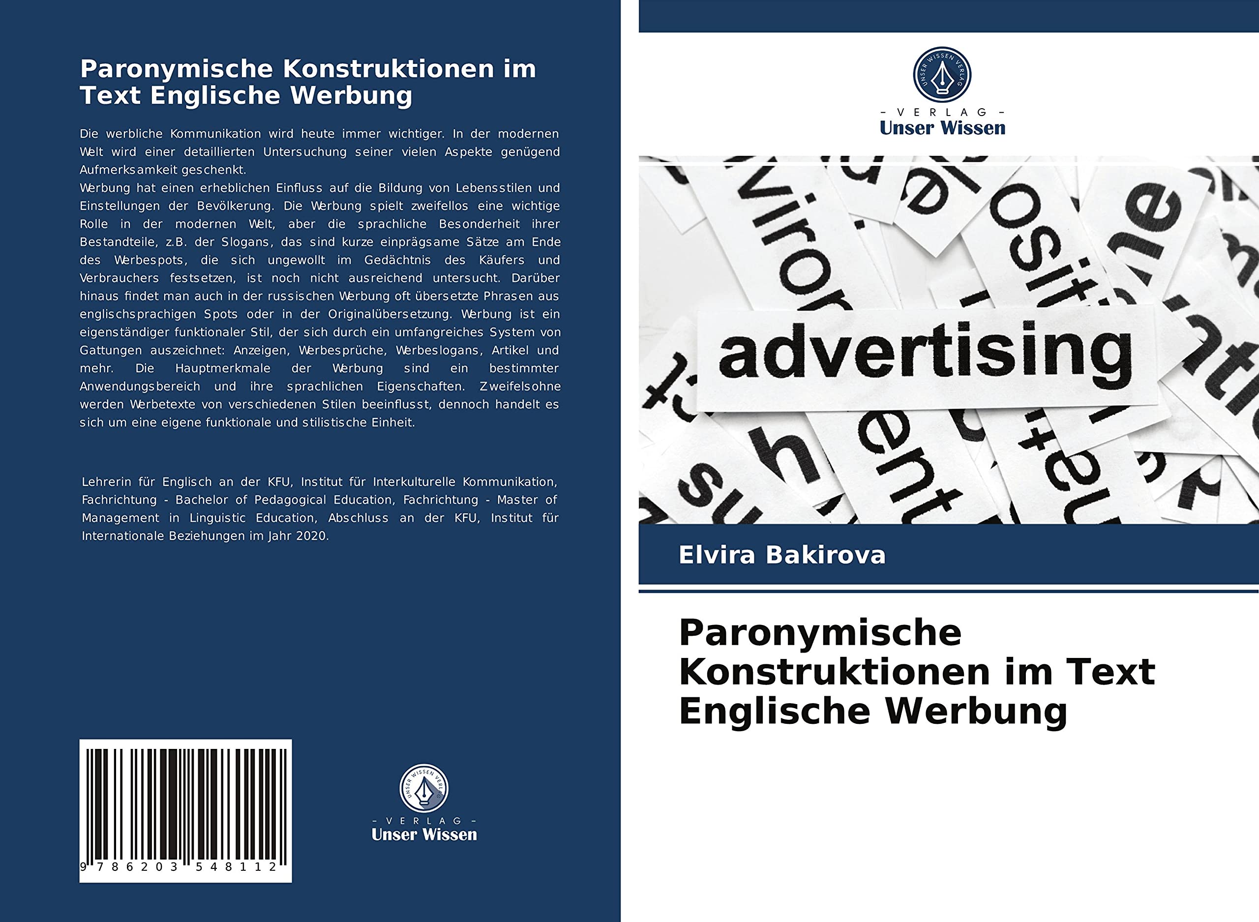 Paronymische Konstruktionen im Text Englische Werbung Law