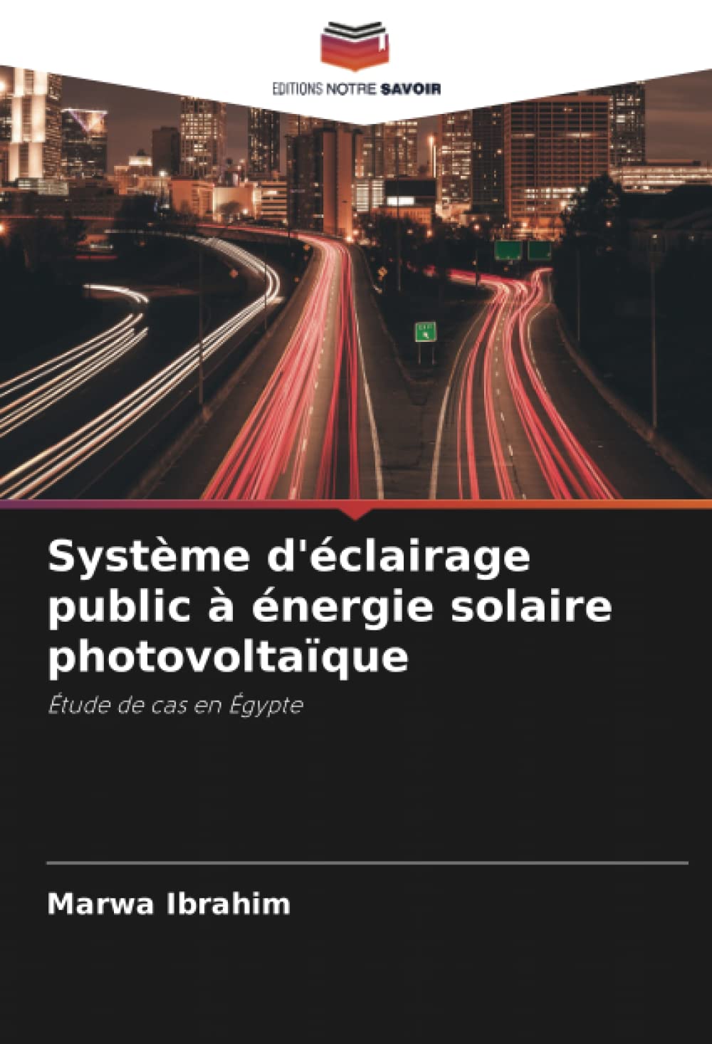 Système d'éclairage public à énergie solaire photovoltaïque: Étude de cas en Égypte book