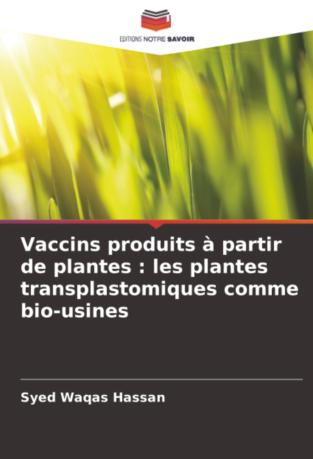 Vaccins produits à partir de plantes : les plantes transplastomiques comme bio-usines Natural Sciences