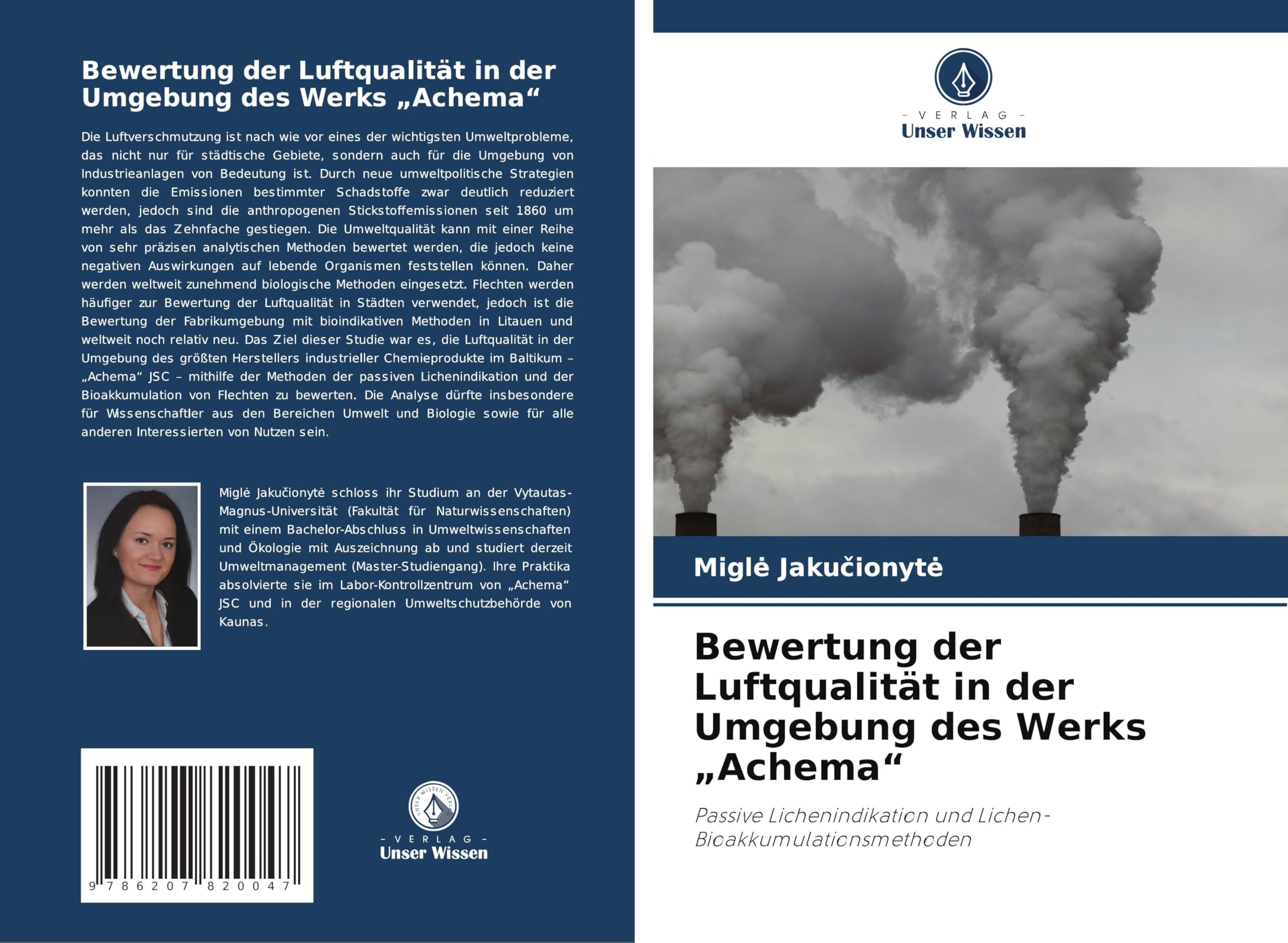 Bewertung der Luftqualität in der Umgebung des Werks "Achema" Natural Sciences
