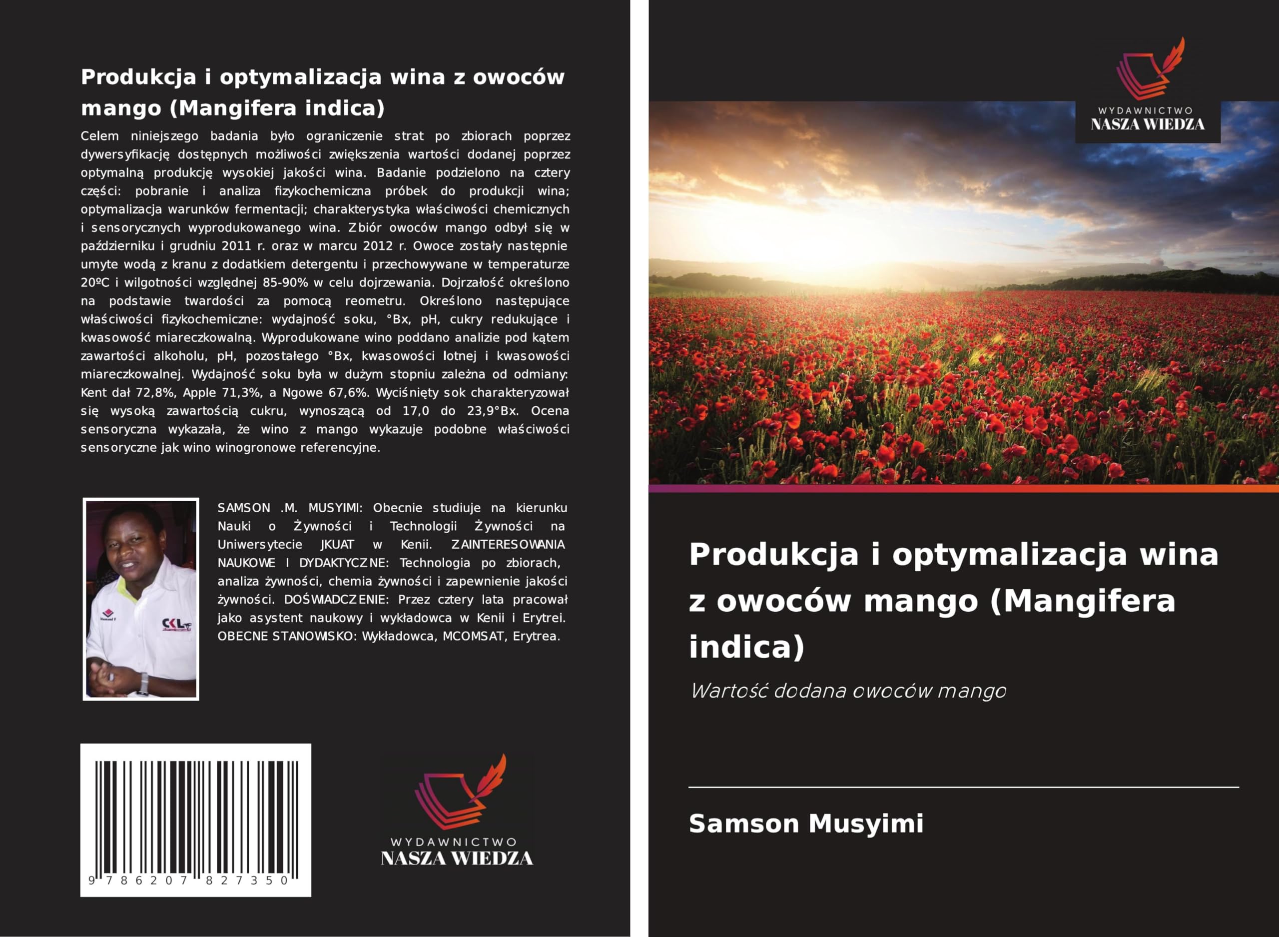 Produkcja i optymalizacja wina z owoców mango (Mangifera indica) Natural Sciences