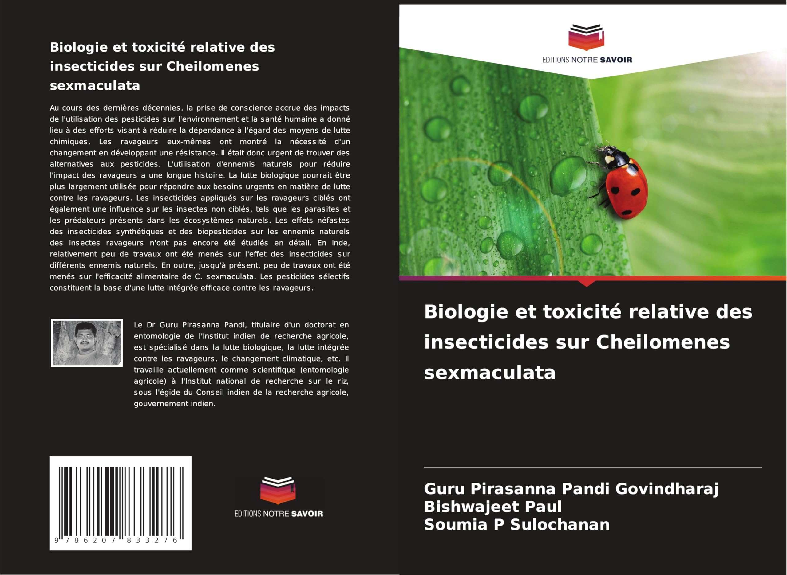 Biologie et toxicité relative des insecticides sur Cheilomenes sexmaculata Natural Sciences