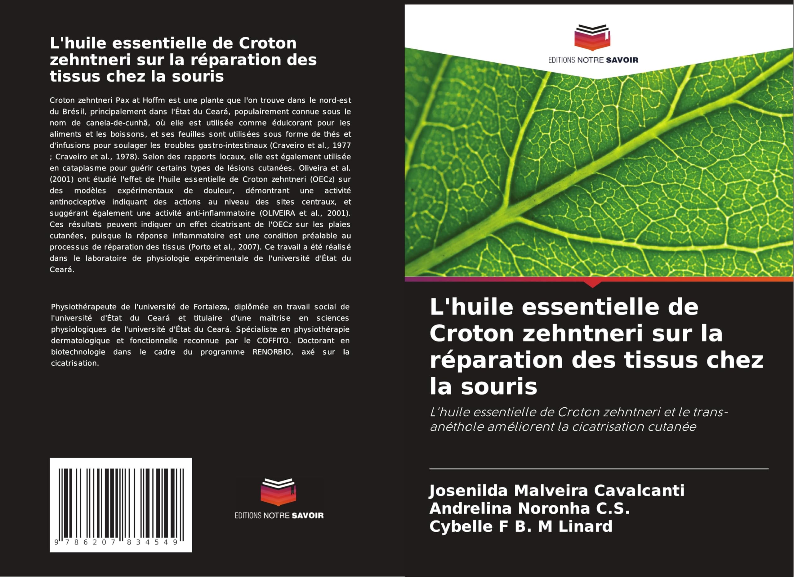 L'huile essentielle de Croton zehntneri sur la réparation des tissus chez la souris Medicine