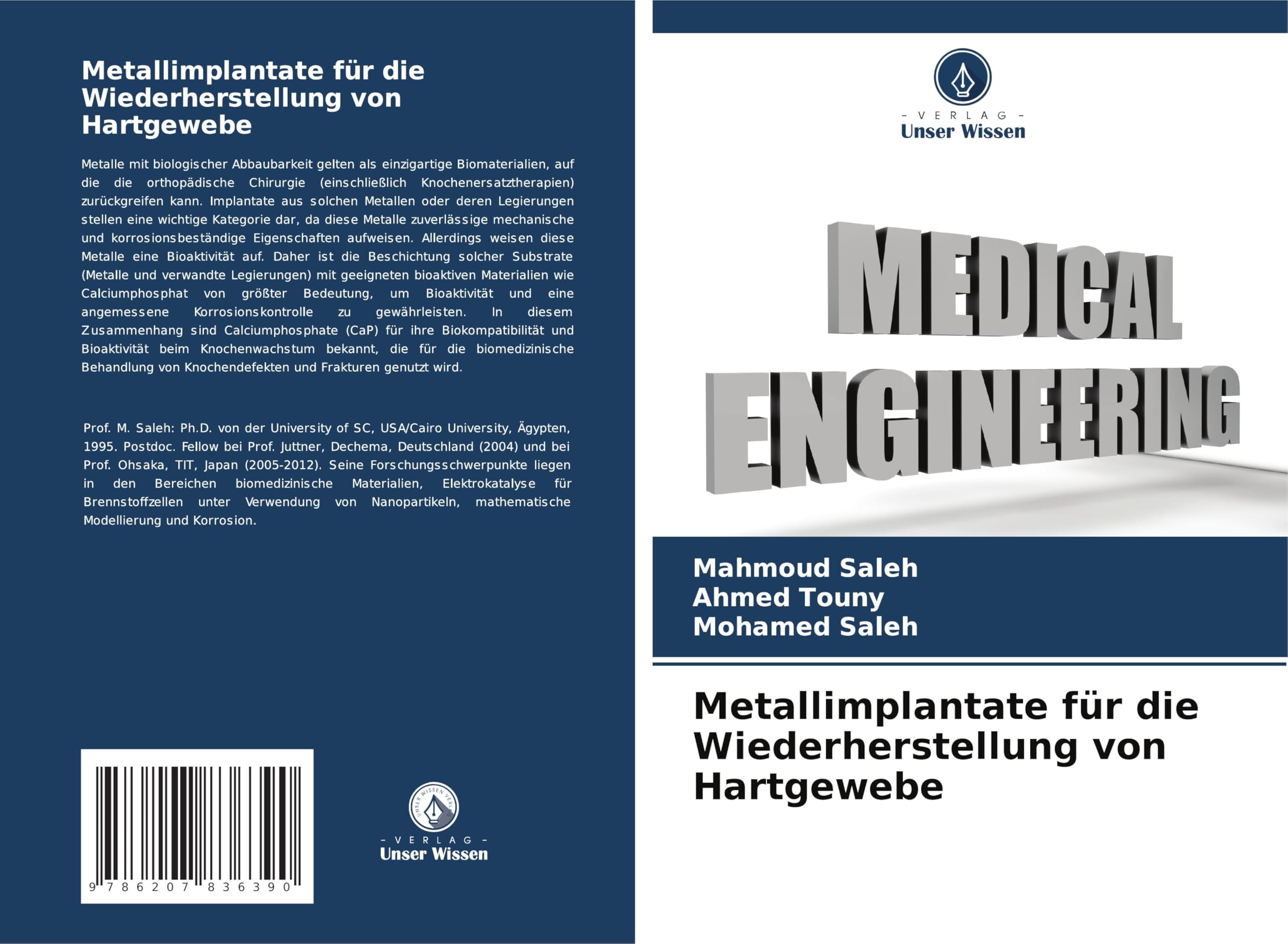 Metallimplantate für die Wiederherstellung von Hartgewebe Medicine