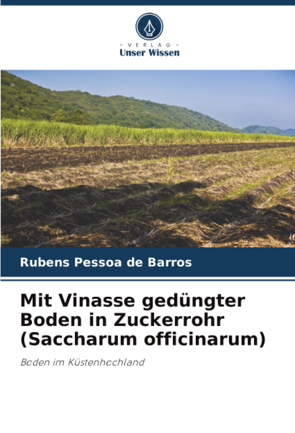 Mit Vinasse gedüngter Boden in Zuckerrohr (Saccharum officinarum) Media & Communication