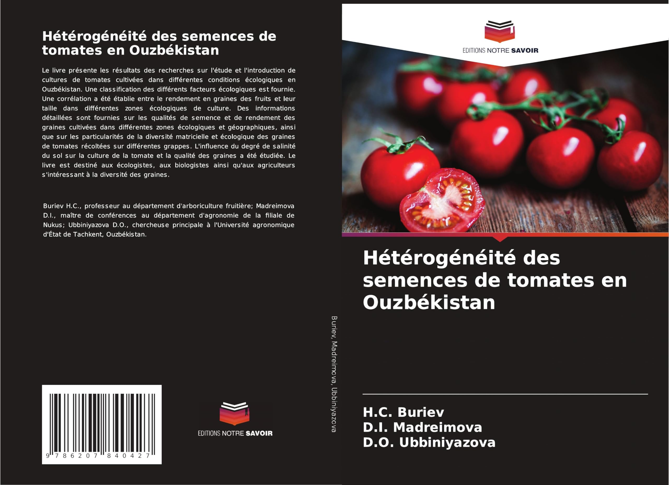 Hétérogénéité des semences de tomates en Ouzbékistan Natural Sciences