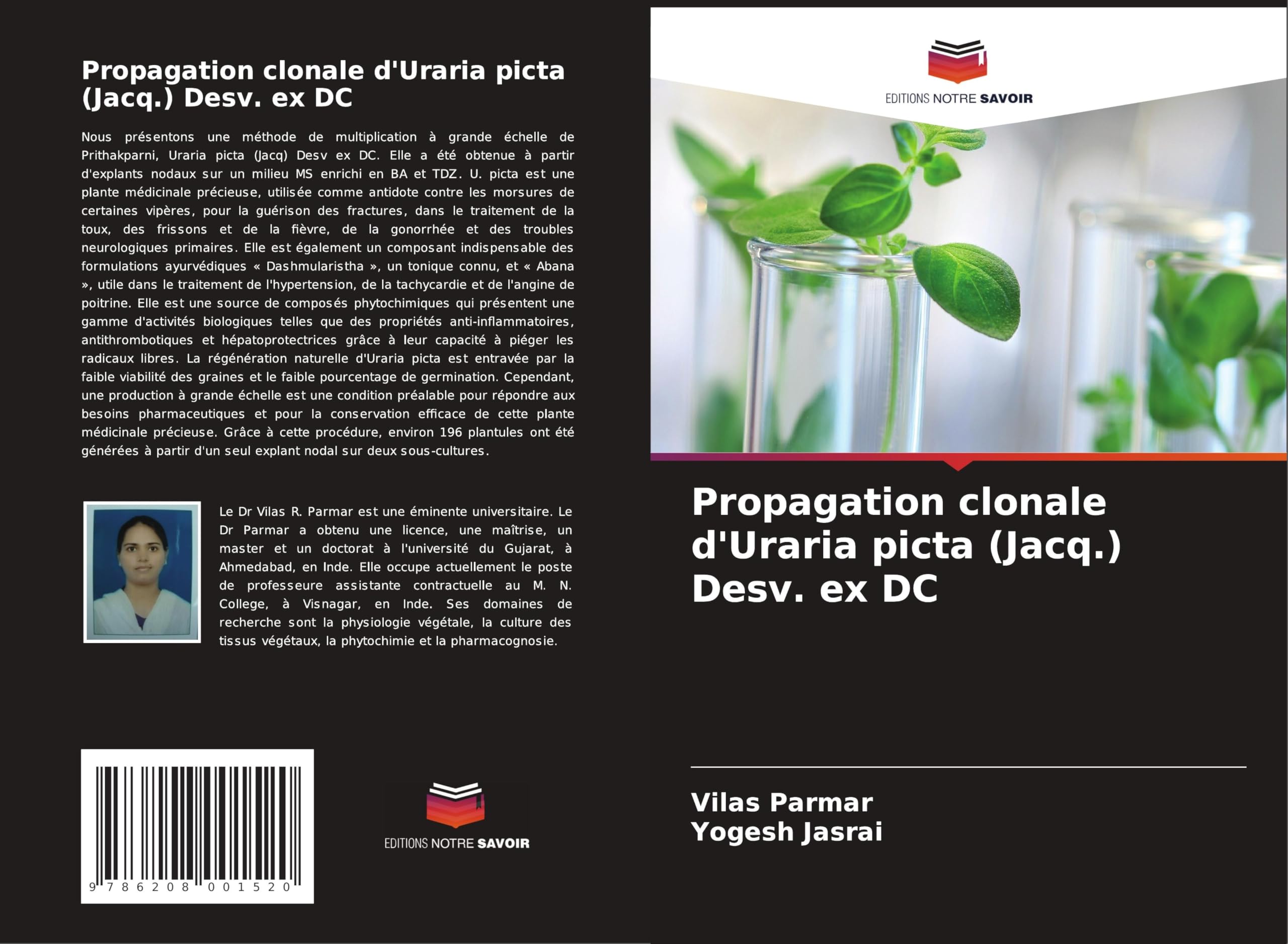 Propagation clonale d'Uraria picta (Jacq.) Desv. ex DC Natural Sciences