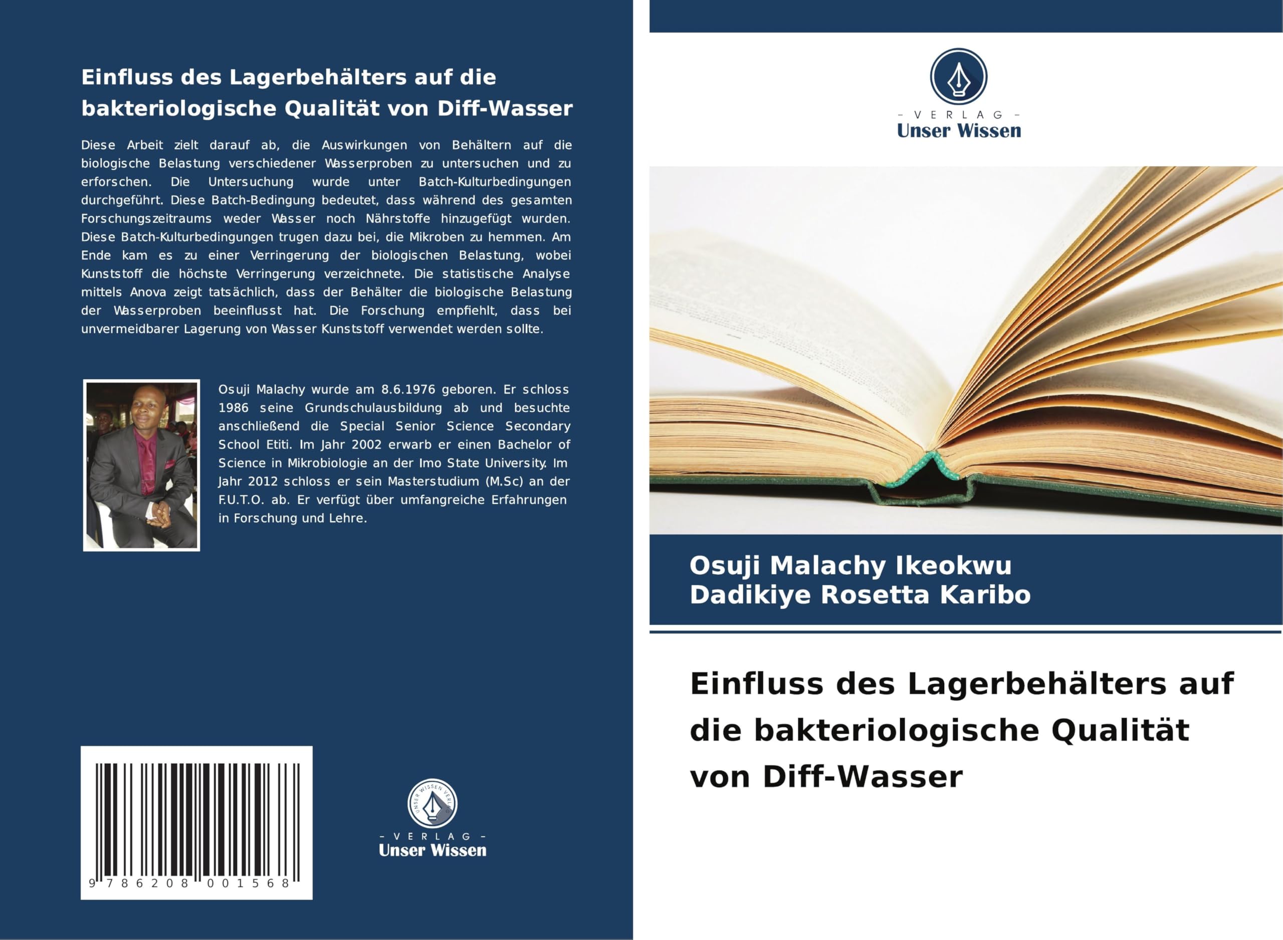 Einfluss des Lagerbehälters auf die bakteriologische Qualität von Diff-Wasser Natural Sciences