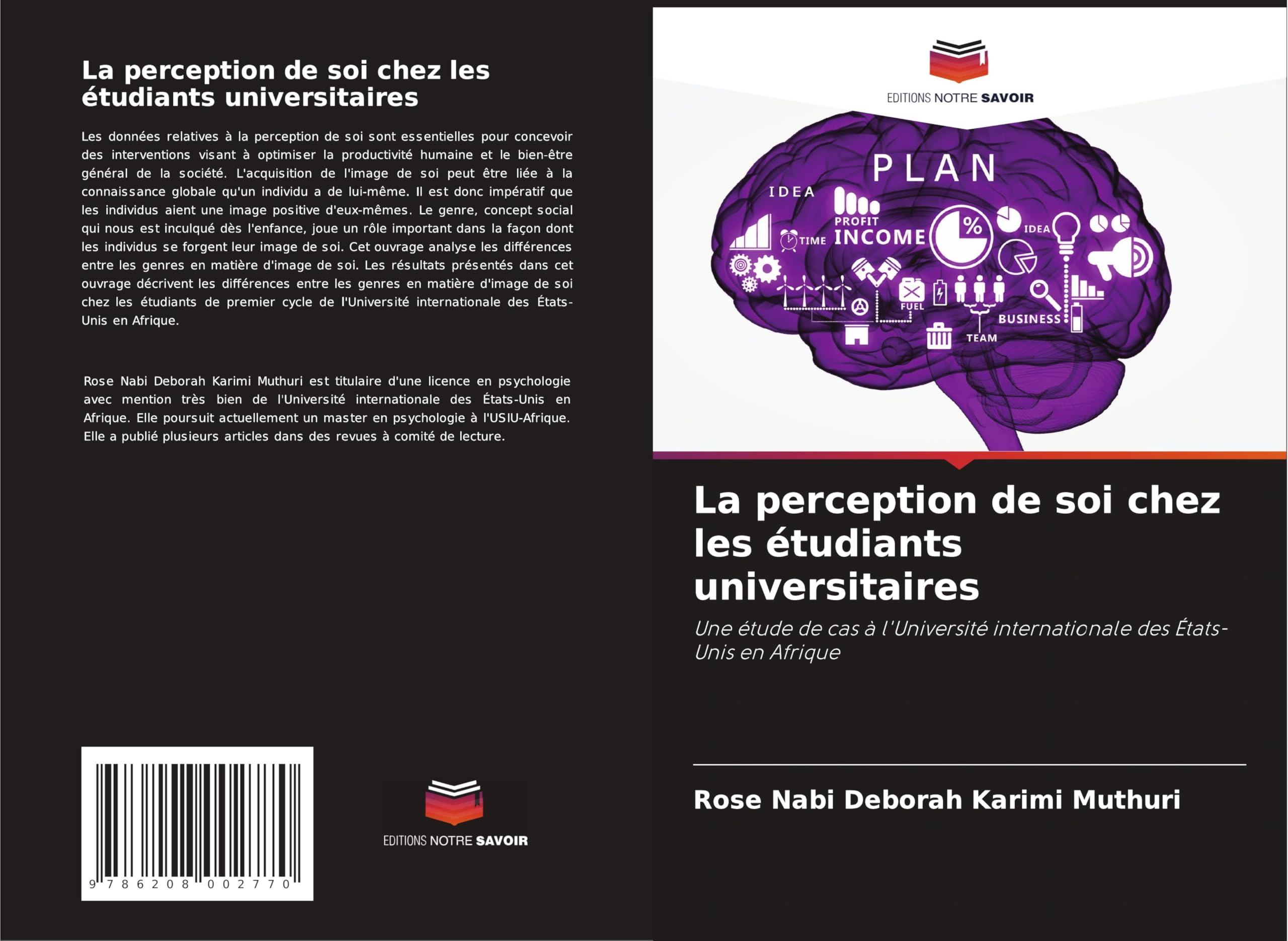 La perception de soi chez les étudiants universitaires Psychology Books