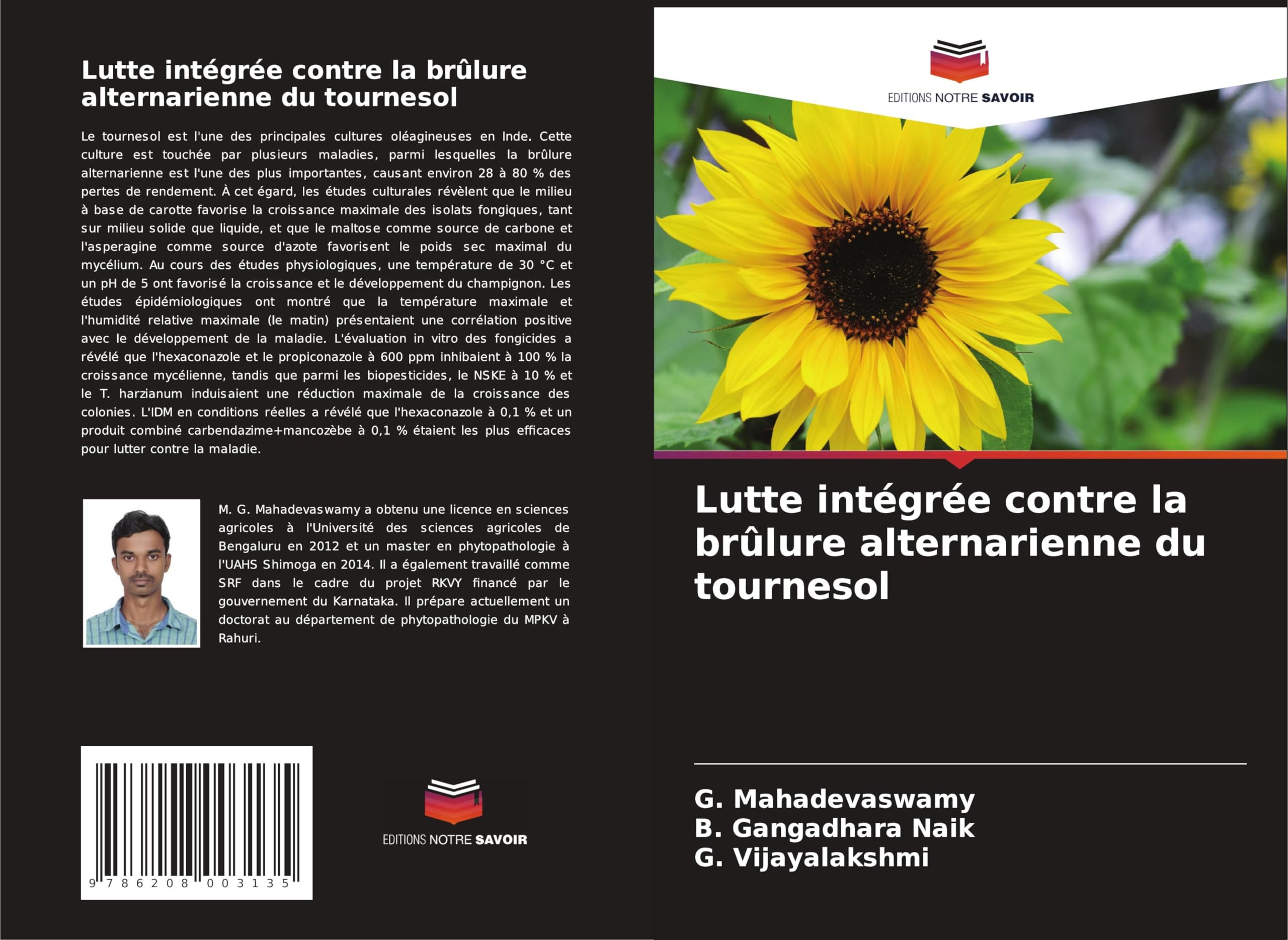 Lutte intégrée contre la brûlure alternarienne du tournesol Natural Sciences