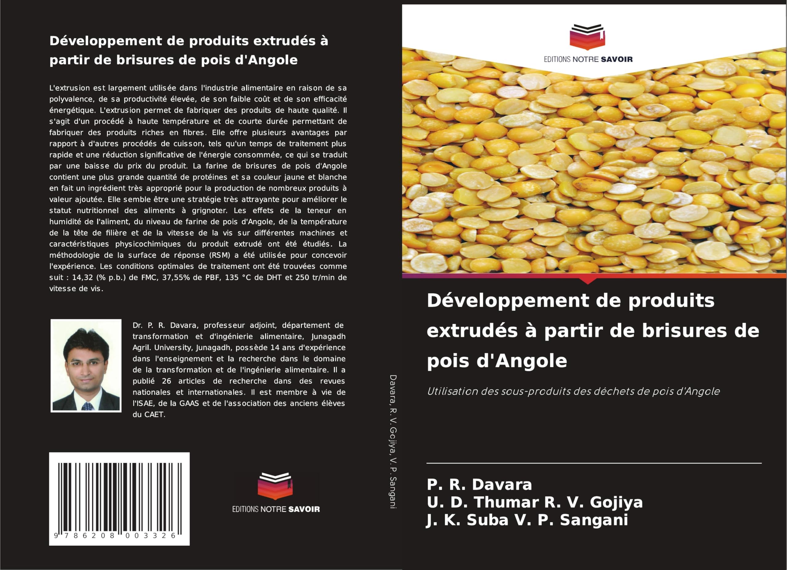 Développement de produits extrudés à partir de brisures de pois d'Angole Natural Sciences