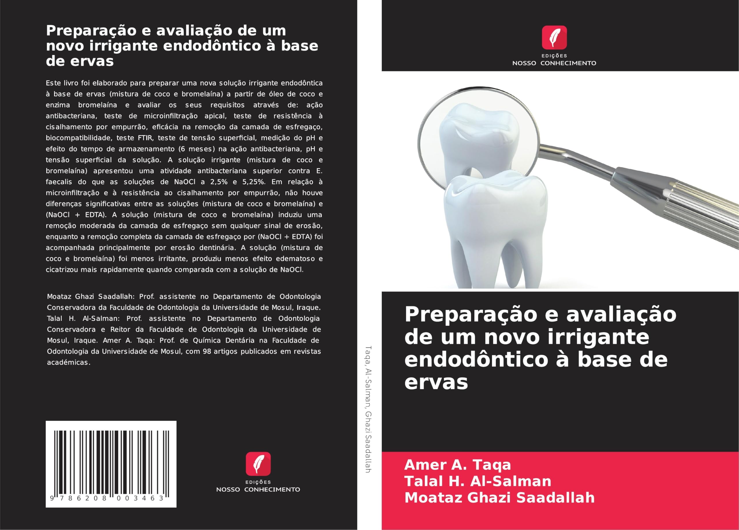 Preparação e avaliação de um novo irrigante endodôntico à base de ervas Medicine