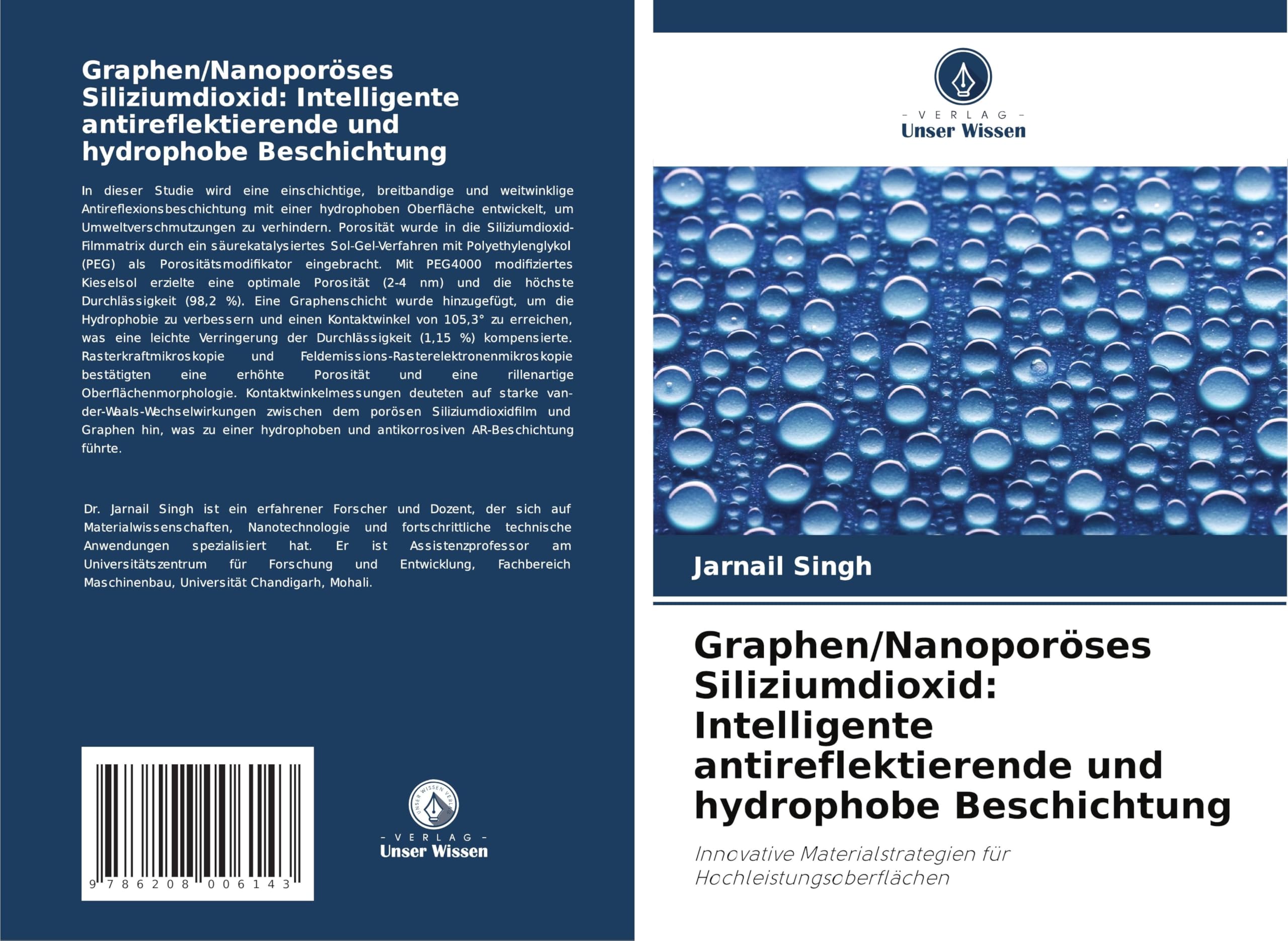 Graphen/Nanoporöses Siliziumdioxid: Intelligente antireflektierende und hydrophobe Beschichtung Natural Sciences