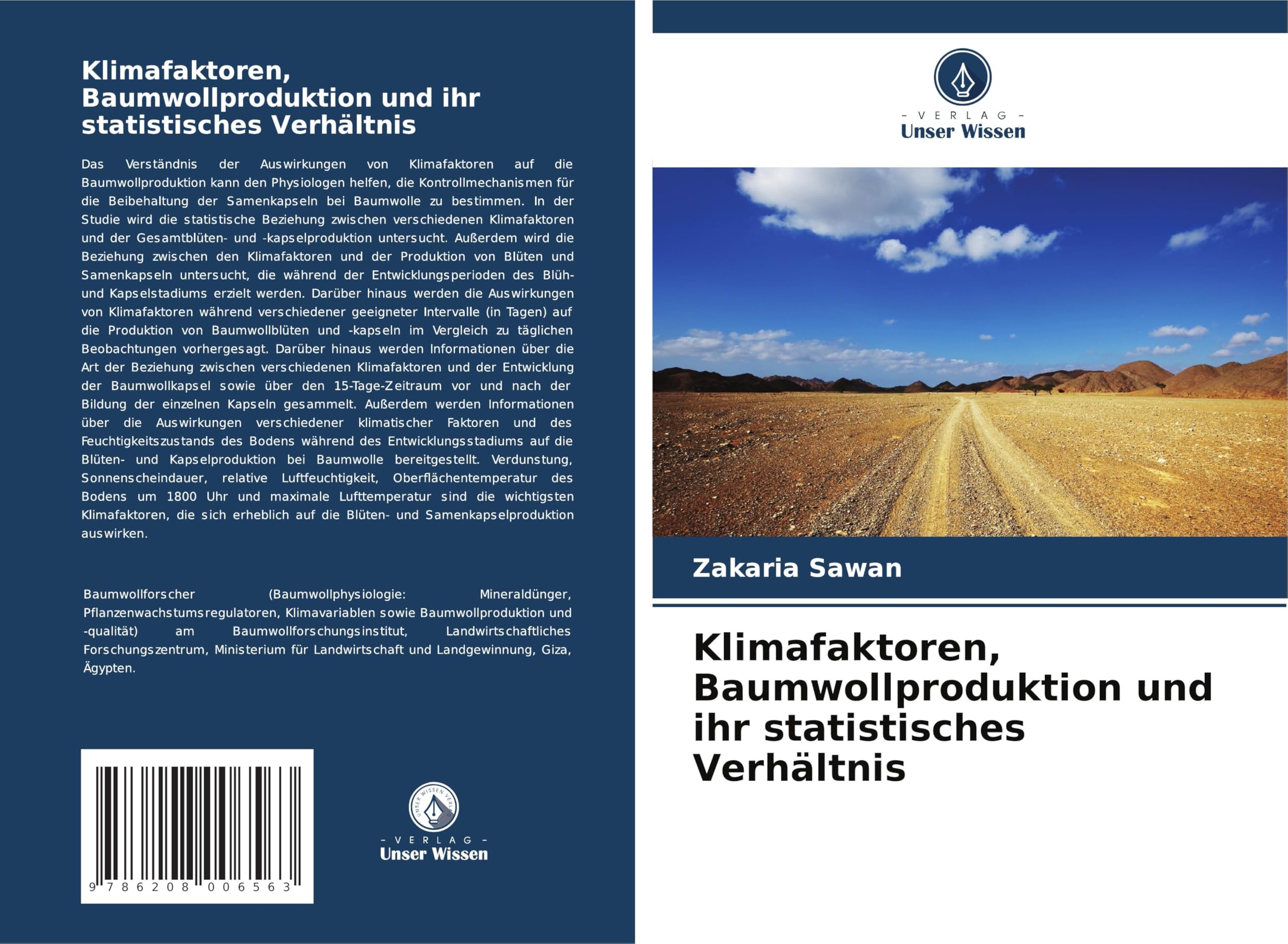 Klimafaktoren, Baumwollproduktion und ihr statistisches Verhältnis Natural Sciences