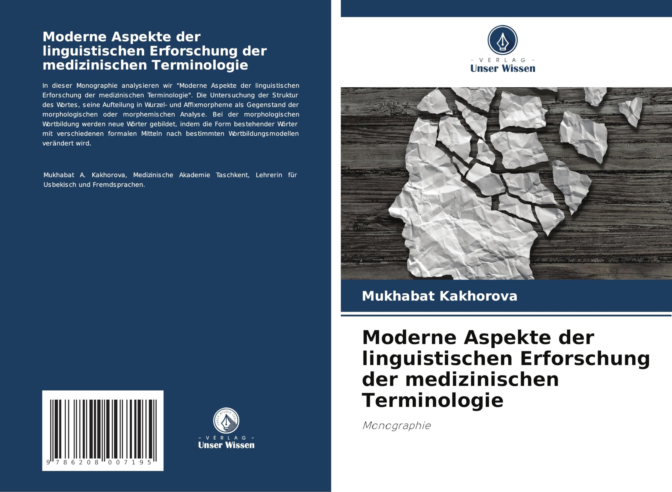 Moderne Aspekte der linguistischen Erforschung der medizinischen Terminologie: Monographie Books