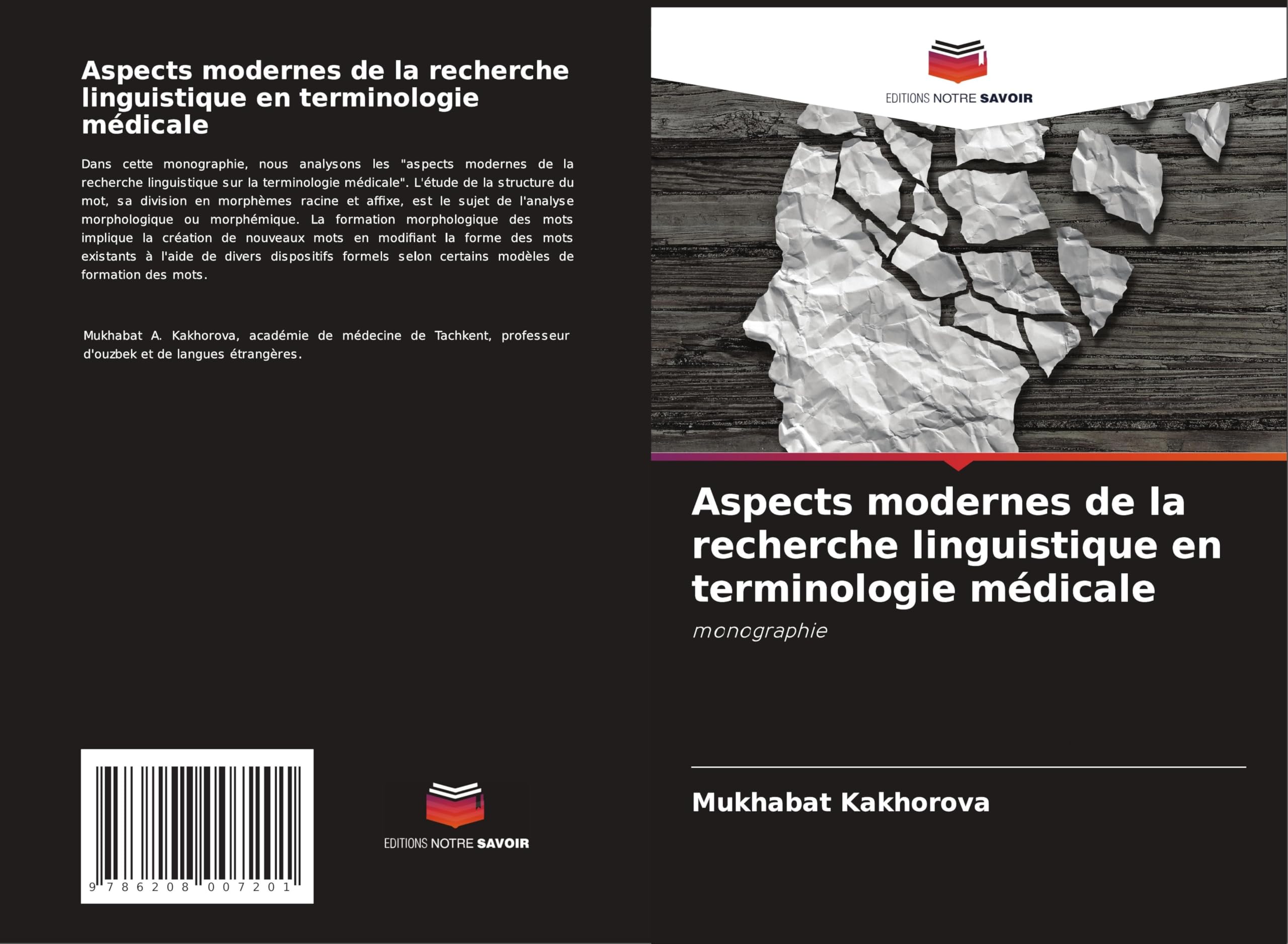 Aspects modernes de la recherche linguistique en terminologie médicale Books