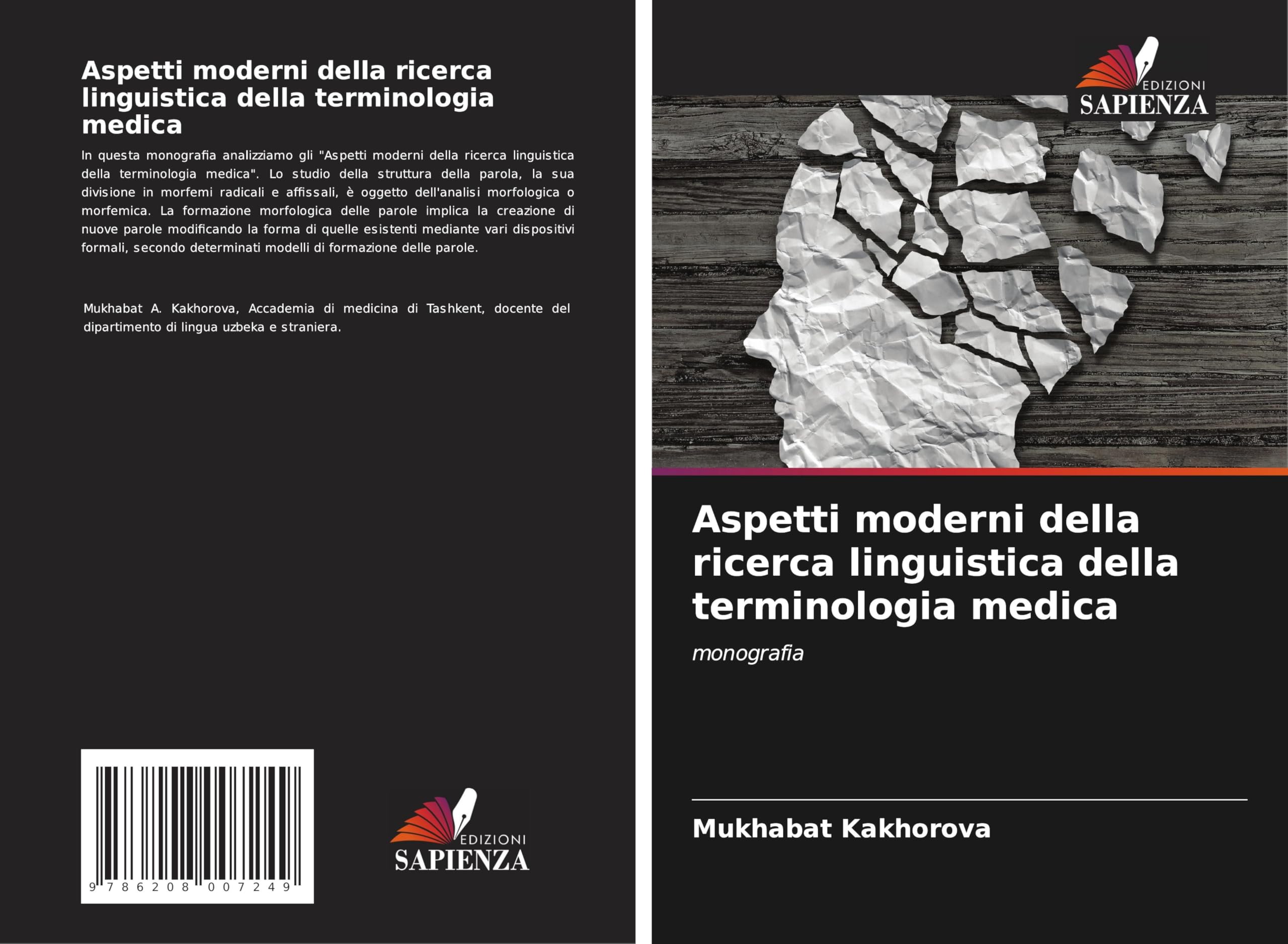 Aspetti moderni della ricerca linguistica della terminologia medica: monografia Books