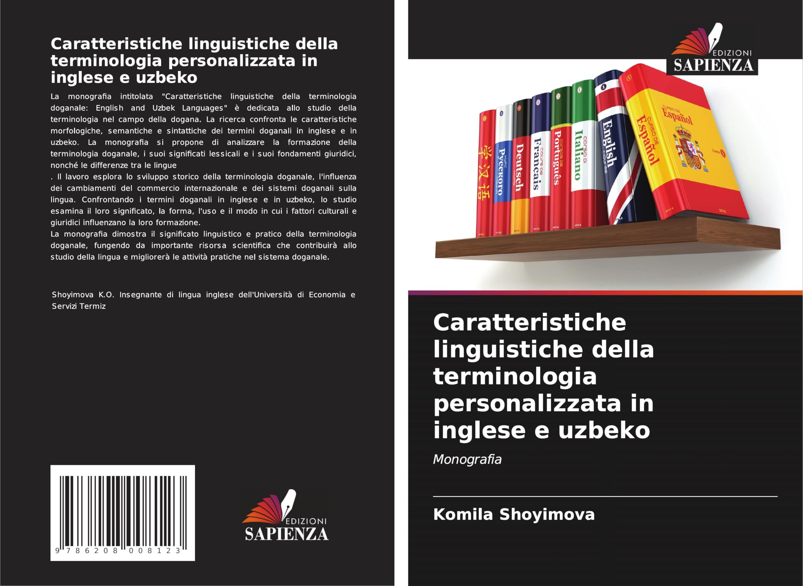 Caratteristiche linguistiche della terminologia personalizzata in inglese e uzbeko Law